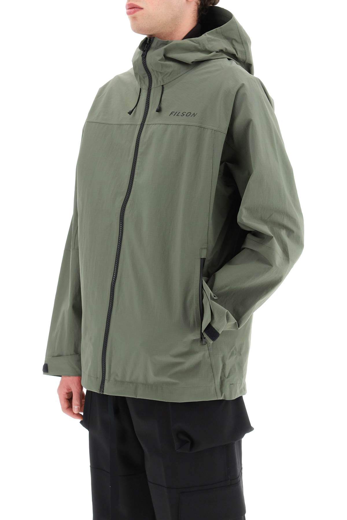 Shop Filson Recycled Nylon Jacket In Service Green