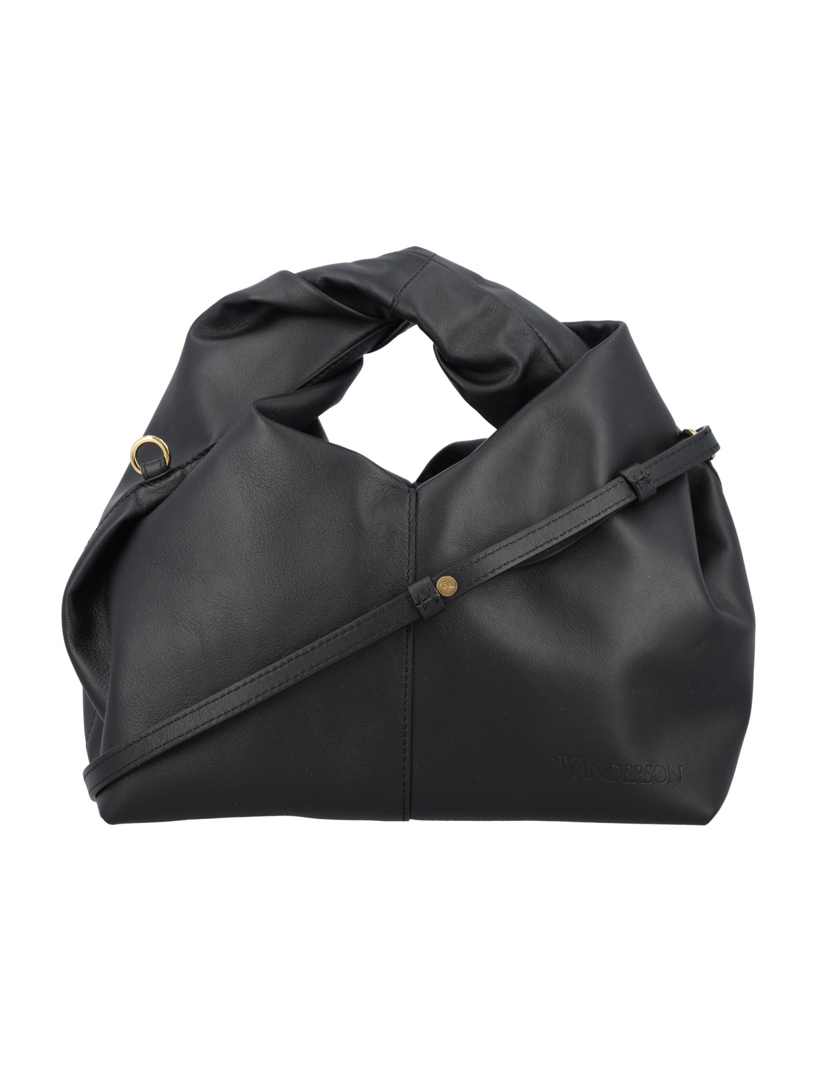 J.W. Anderson J. W. Anderson Black Leather Hobo Twister Bag