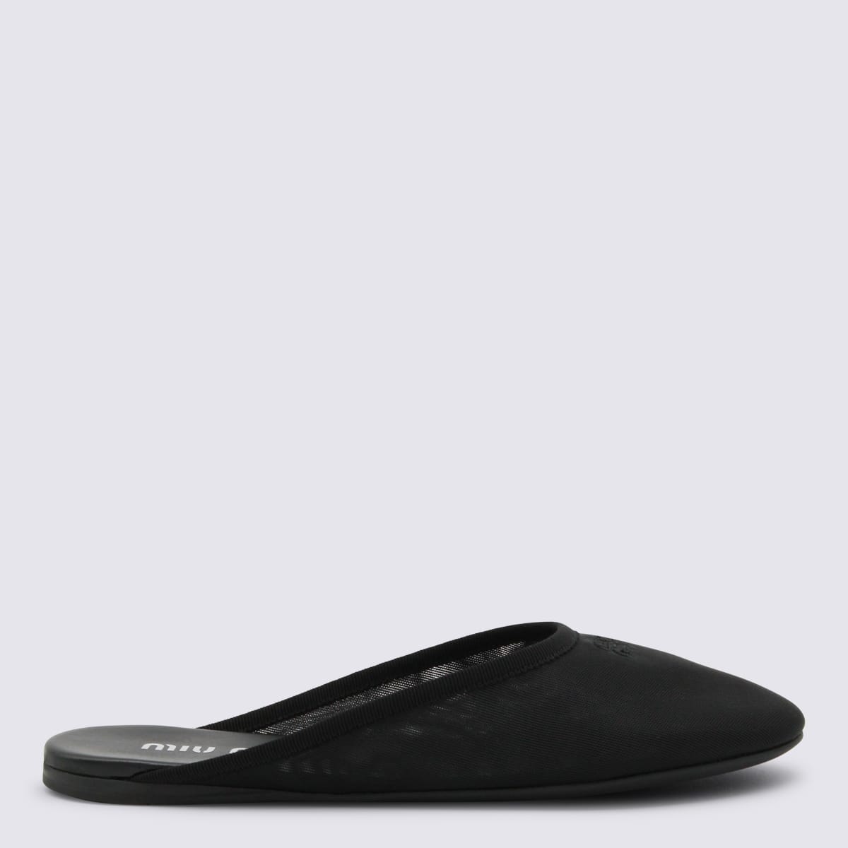 Miu Miu Black Leather Flats