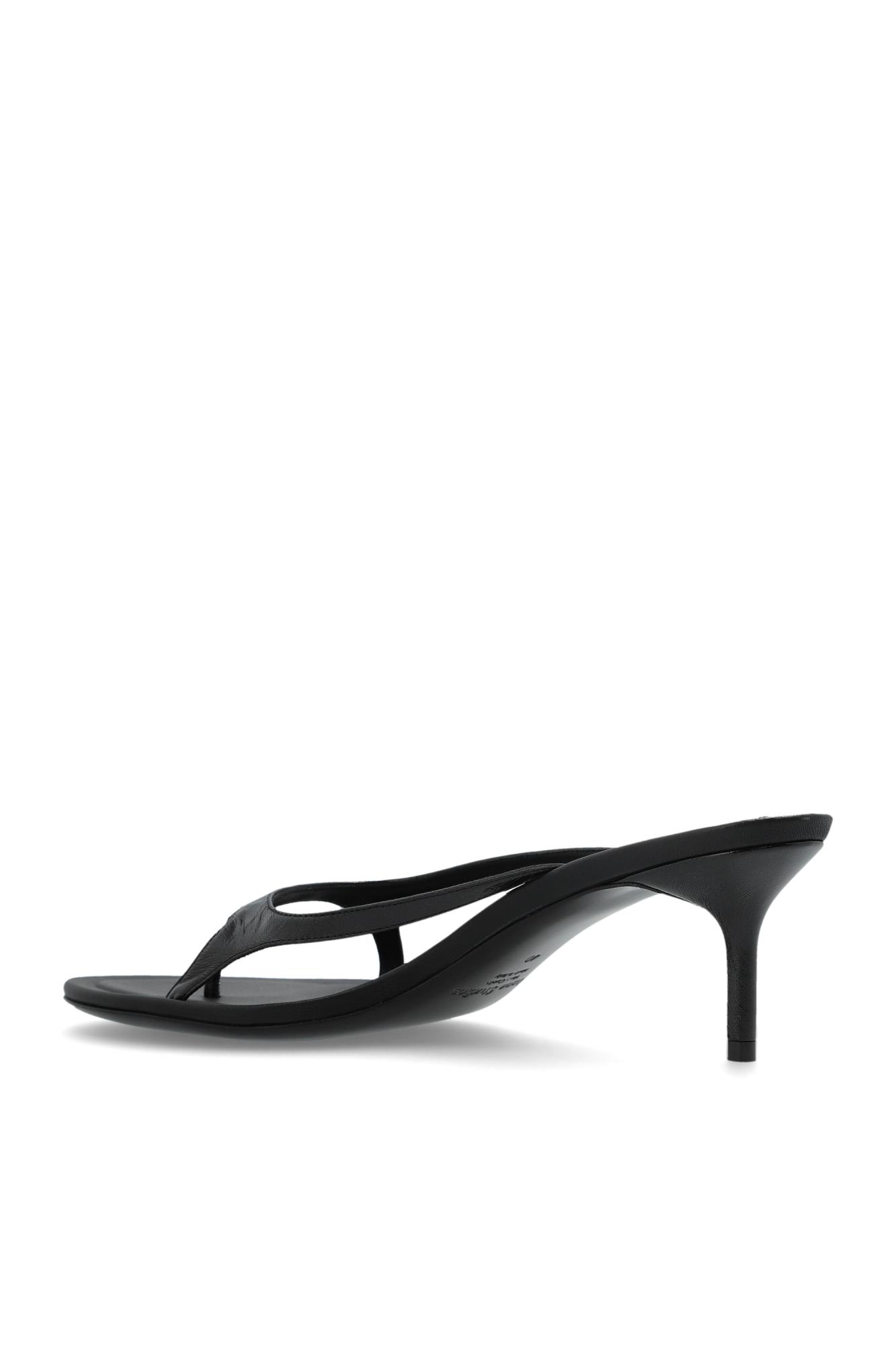 Acne Studios Heeled Slippers In Black