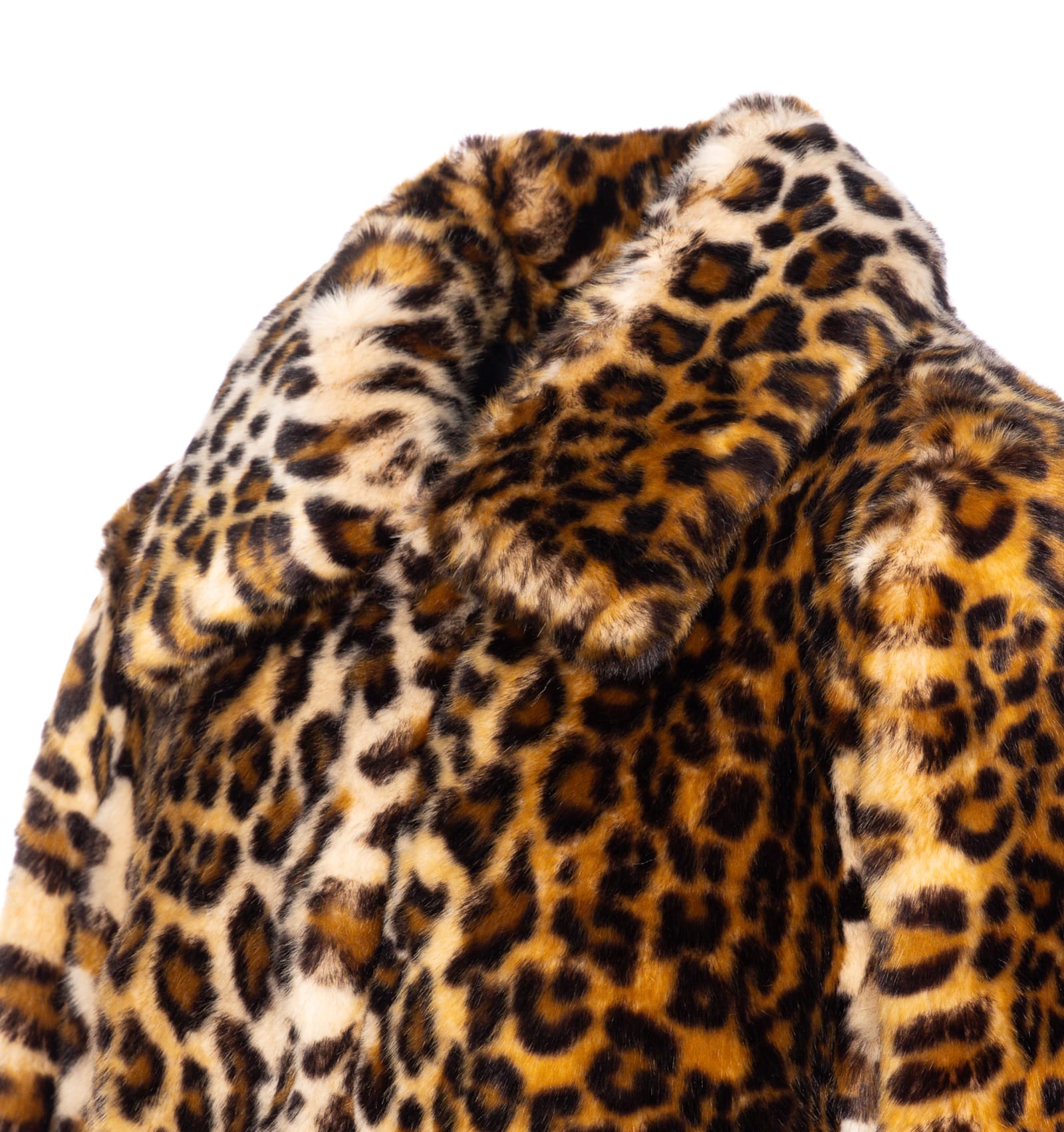Liu •jo Animalier Faux Fur Coat In Multi