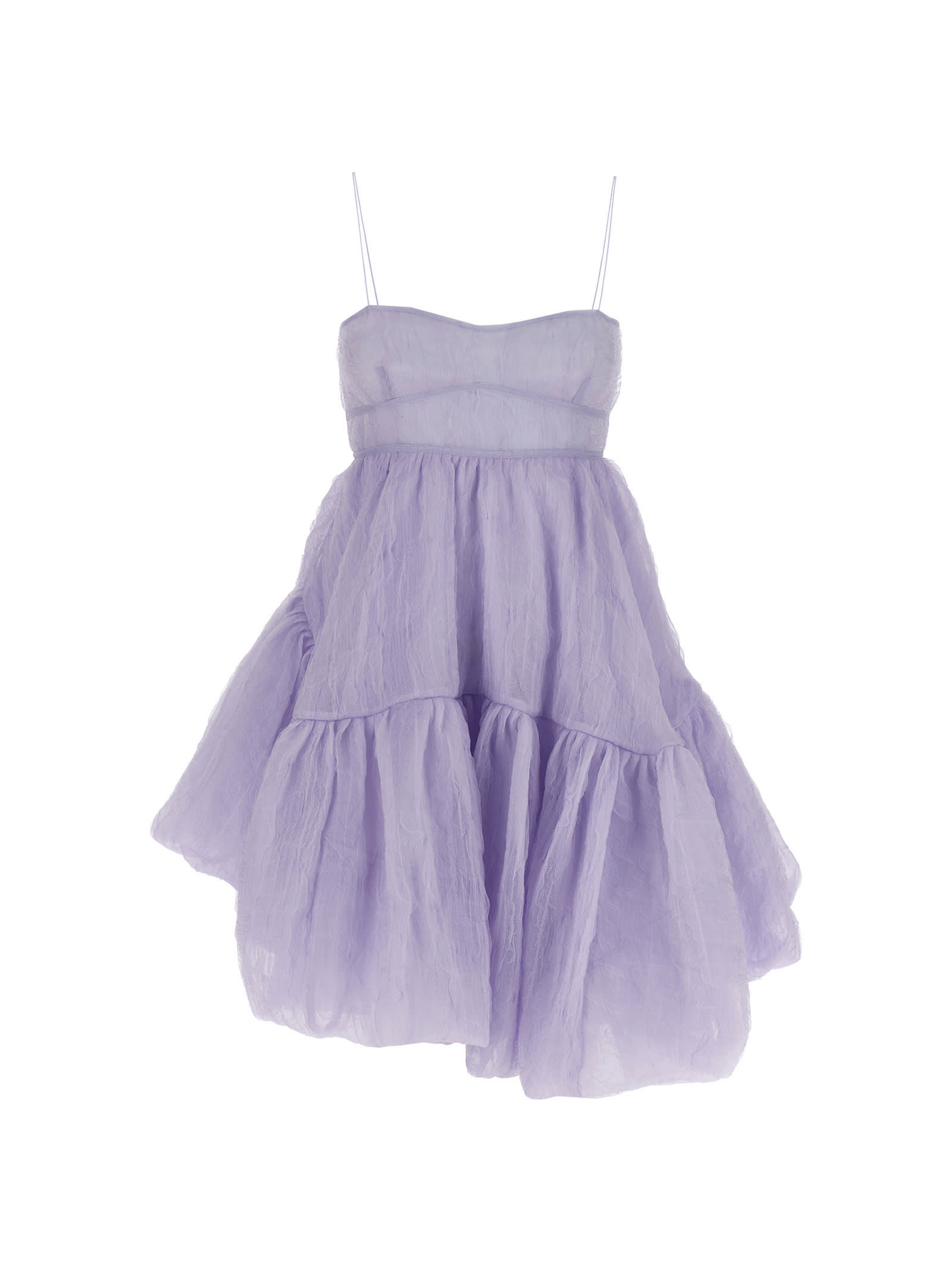 Shop Cecilie Bahnsen Demi Dress In Purple