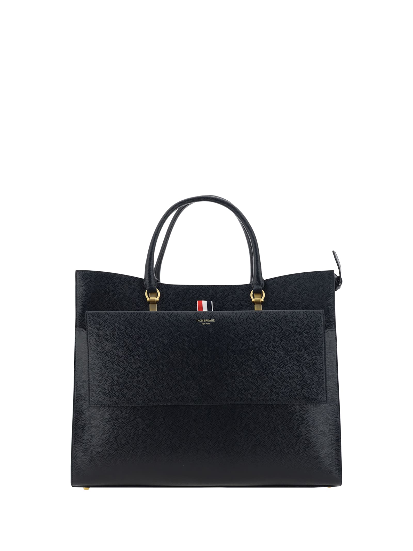 Shop Thom Browne Shoulder Bag In 001