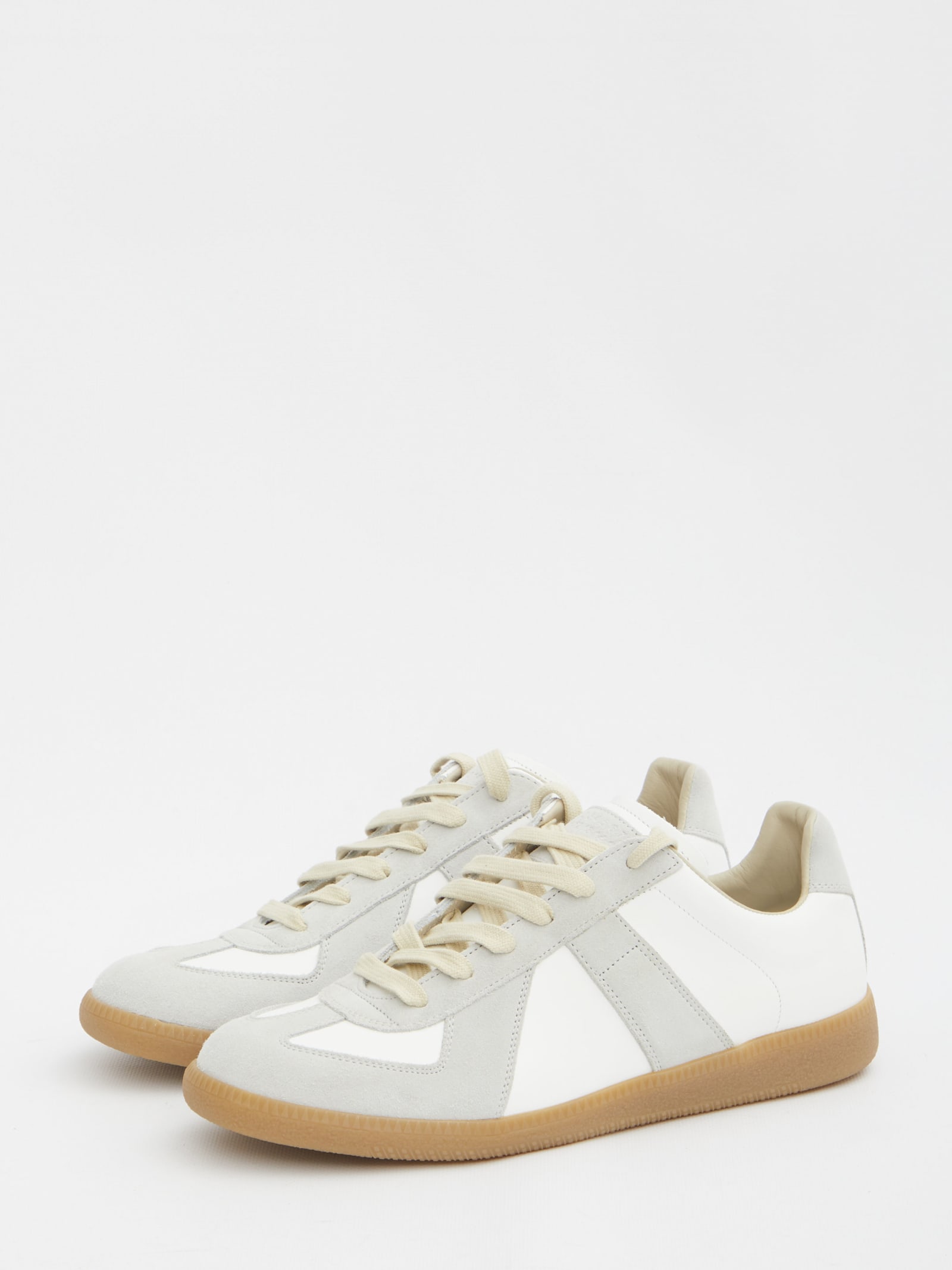 Shop Maison Margiela Replica Sneakers In White