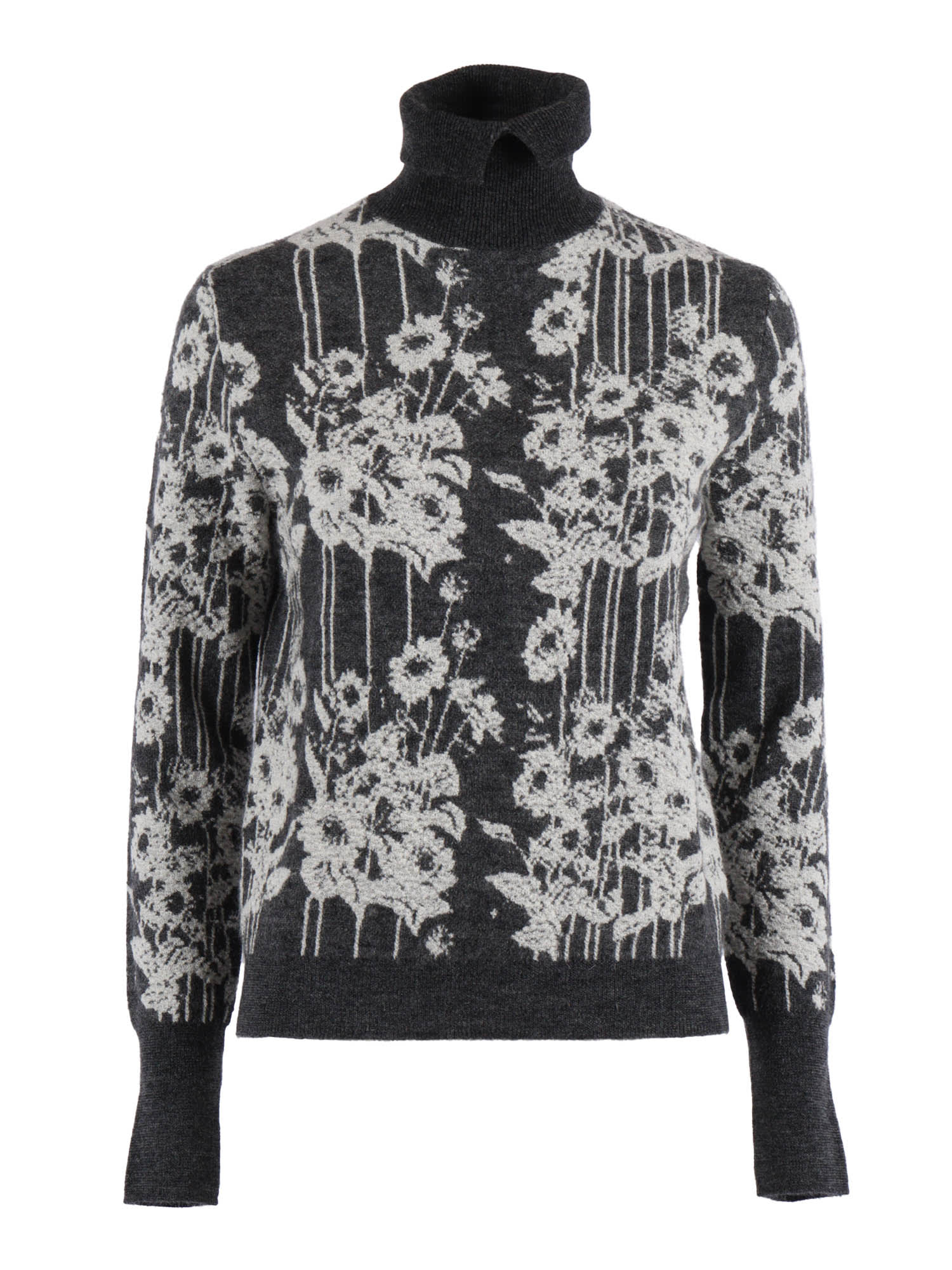 Ballantyne T Neck Pullover In Gray