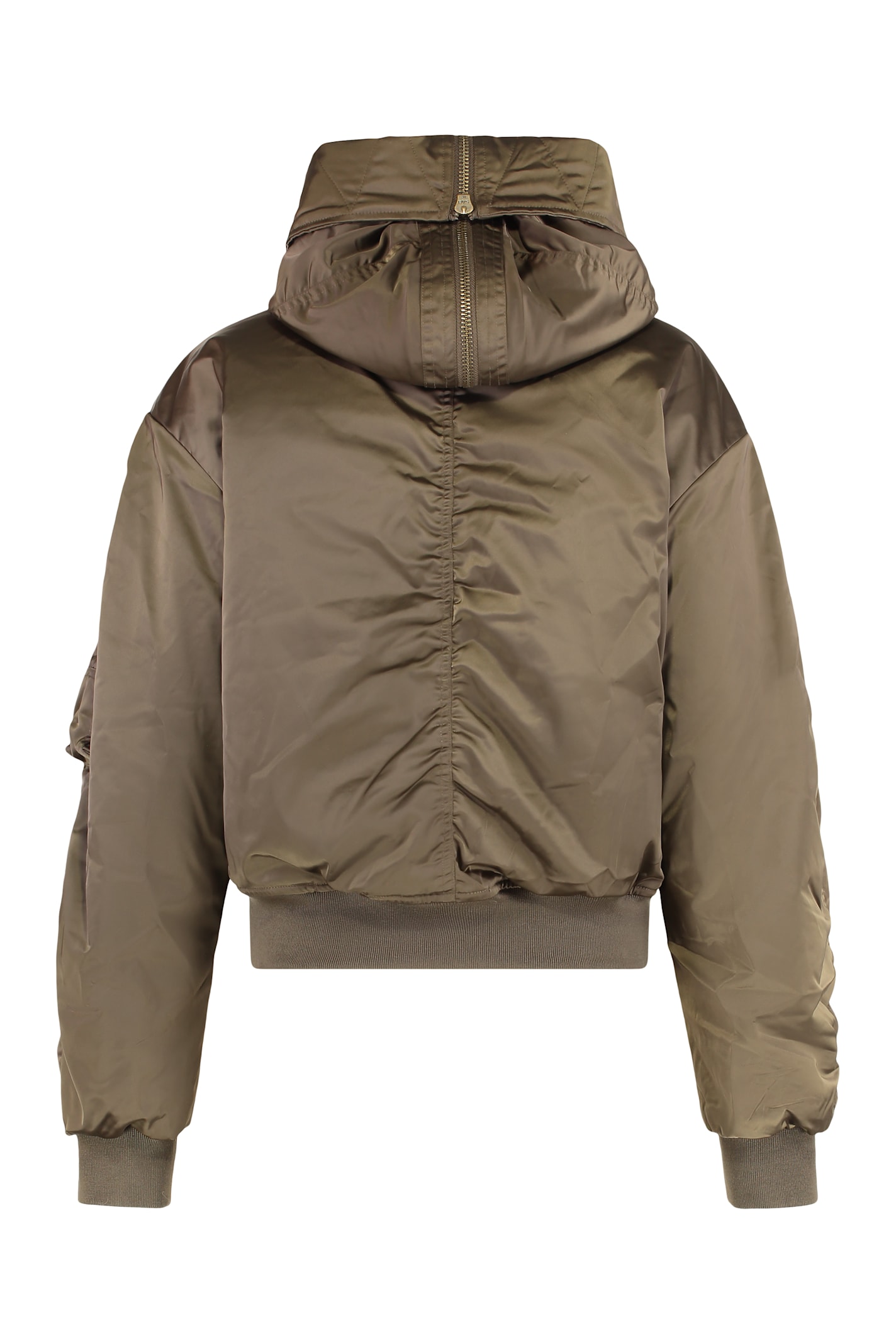 Isabel Marant Étoile Short Quilted Satin Coat Elisa In Brown