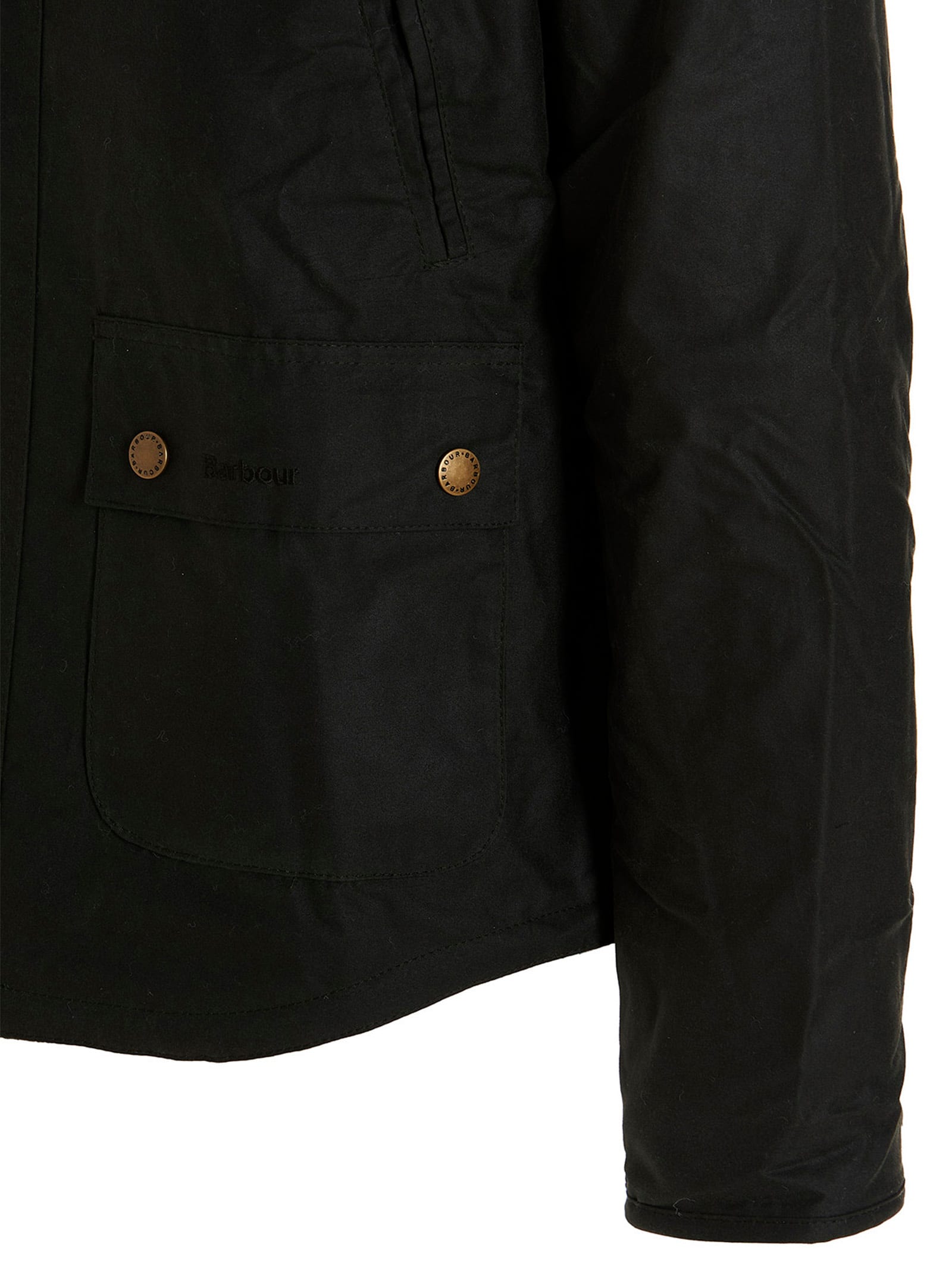 Barbour Reeline Puffer Jackets Green In Green