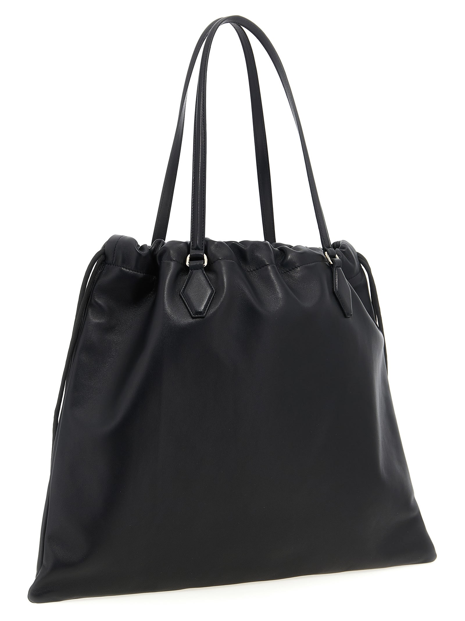 Jimmy Choo Darwstring Tote Shopping Bag In Black