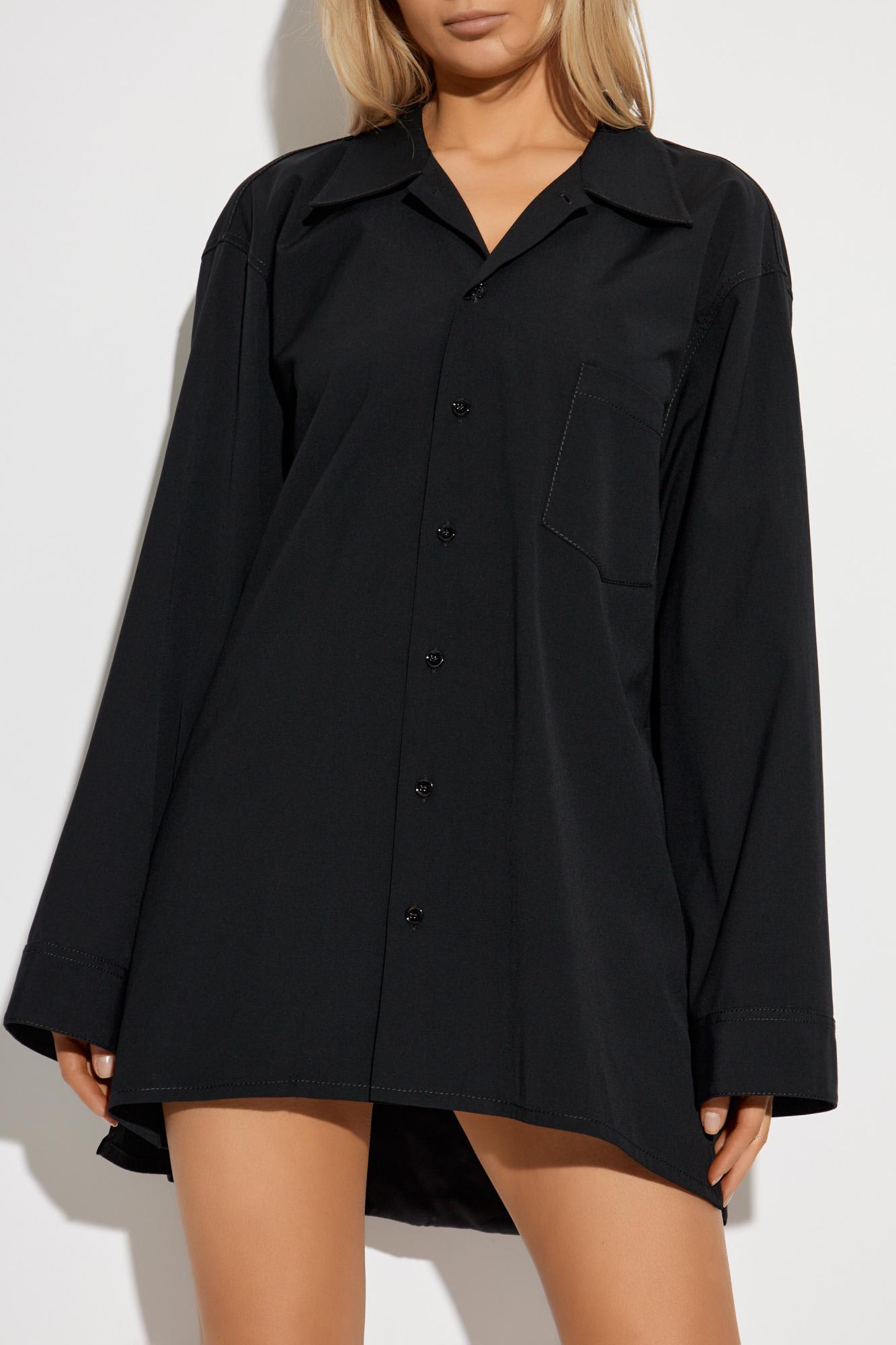 Mm6 Maison Margiela Shirt With Pocket In Animal Print