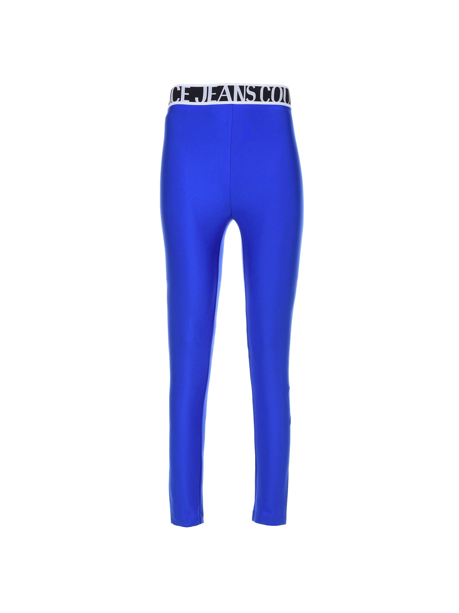 Versace Jeans Couture Solid Blue Leggings