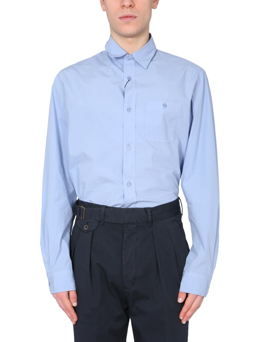 Shop Kenzo Regular Fit Shirt In Azure