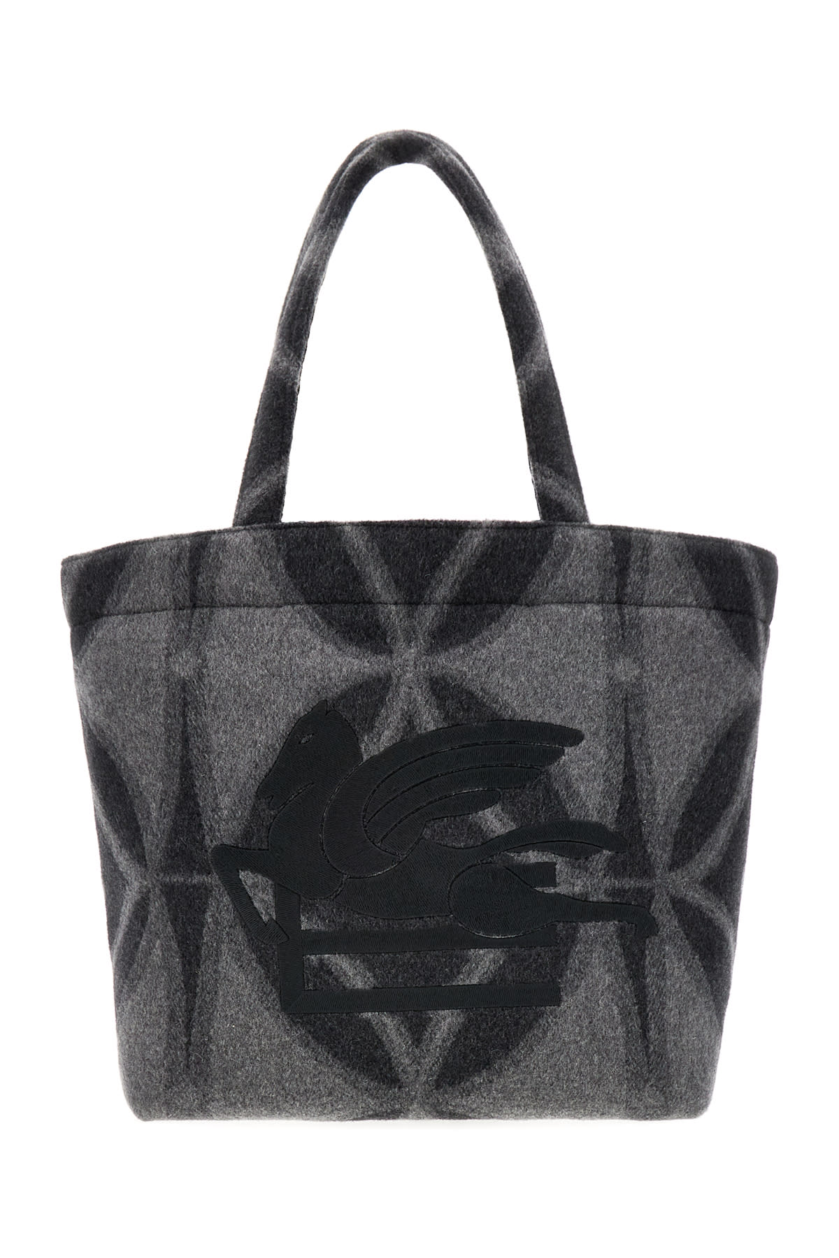 Printed Wool Medium Handbag