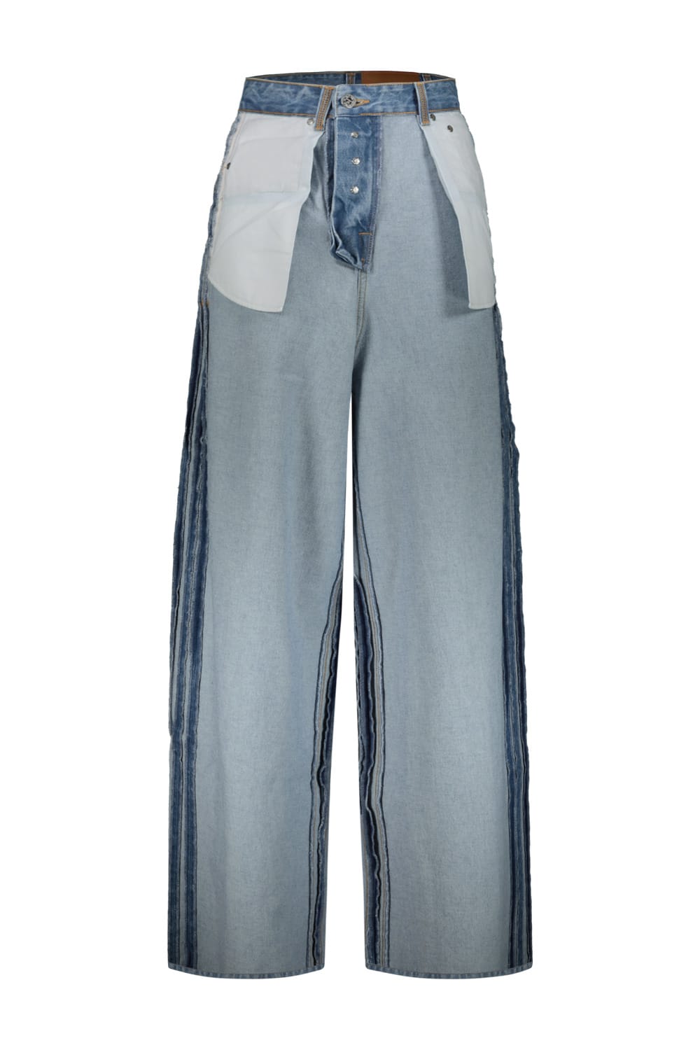 Inside-out Baggy Jeans