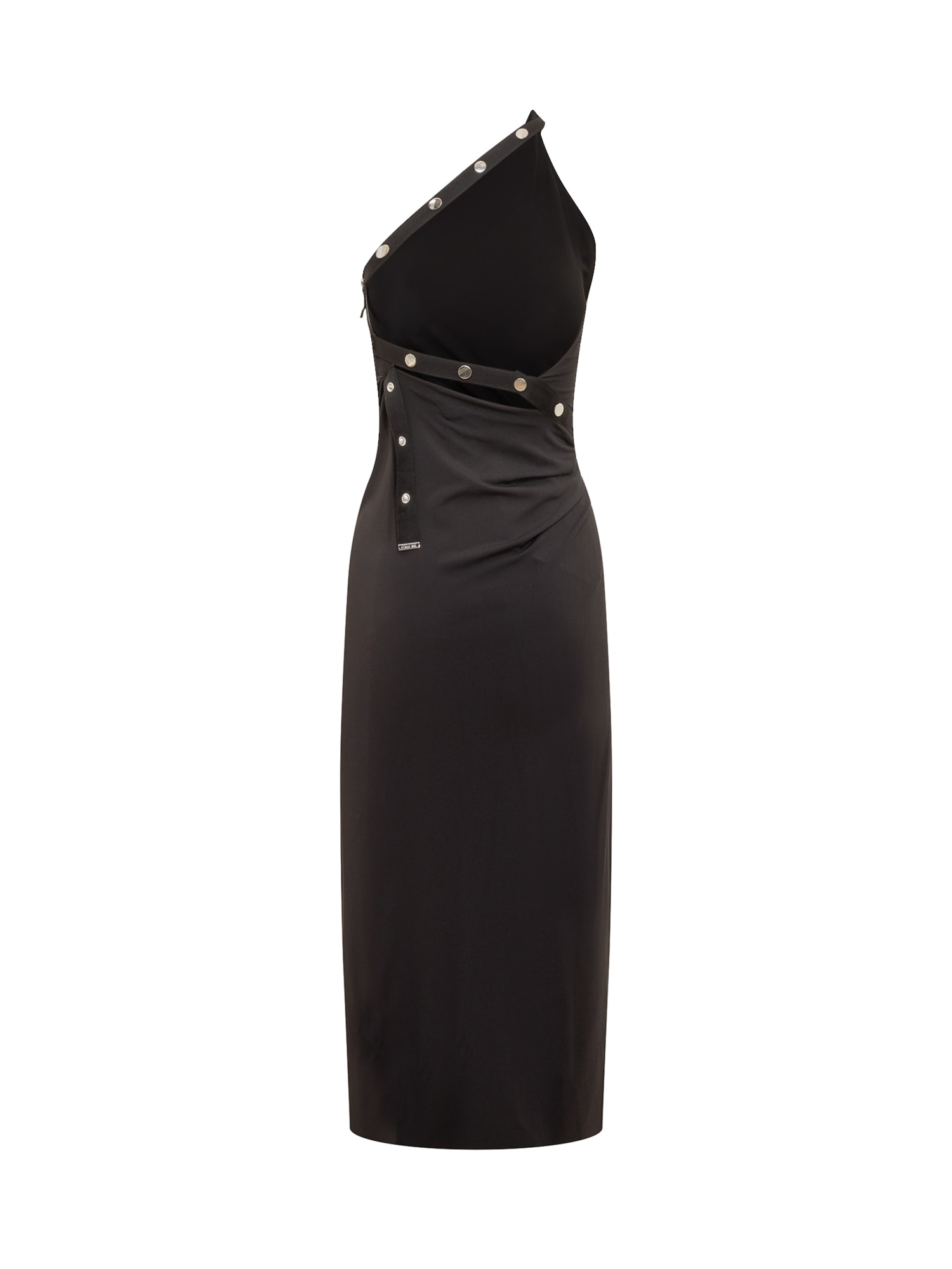 Shop Attico Midi Dress In Black