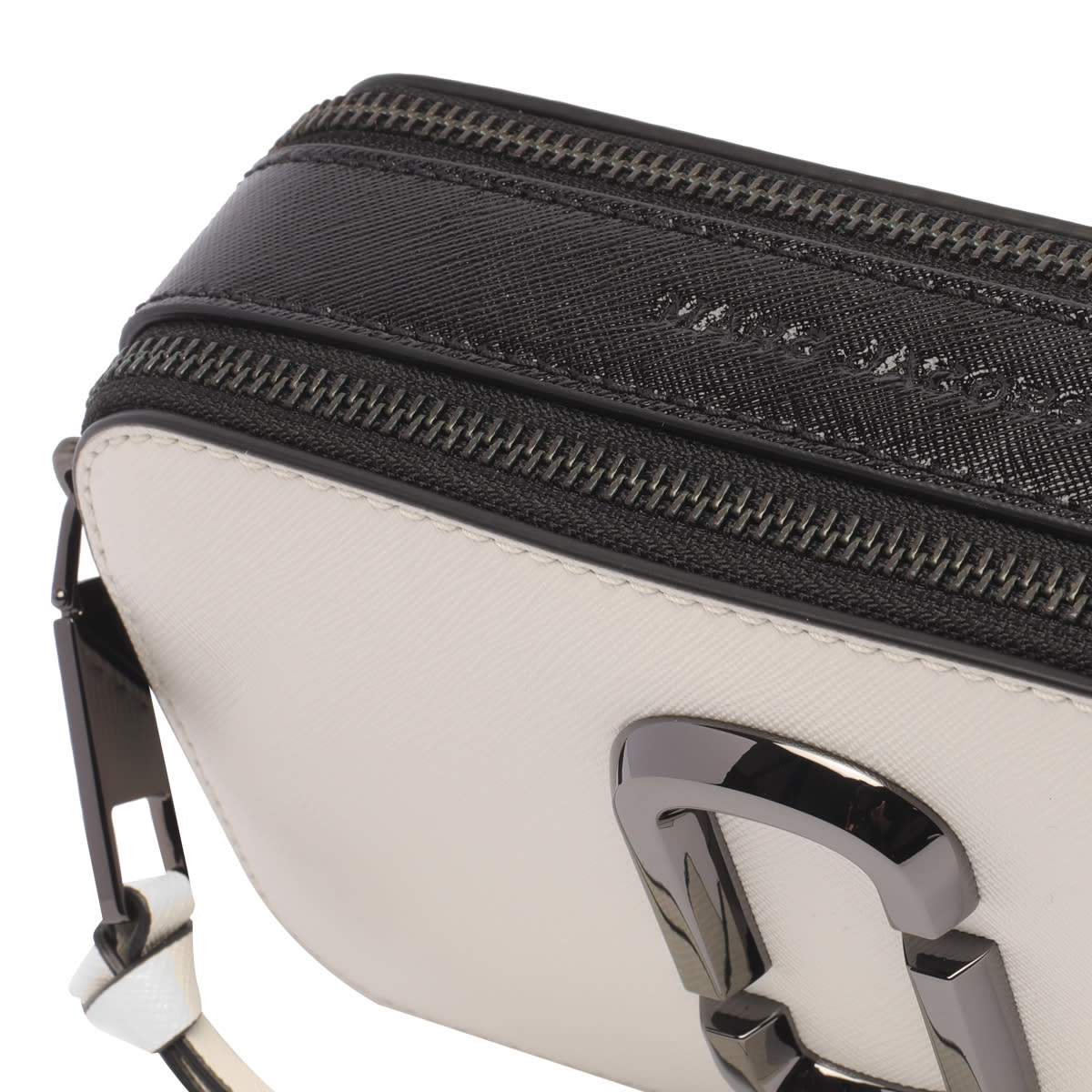 Shop Marc Jacobs The Snapshot Crossbody Bag In White