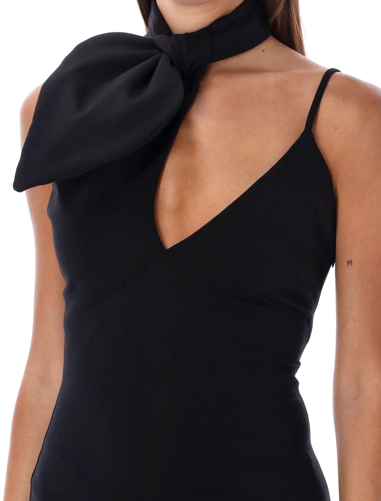 Shop Attico Tina Asymmetrical Top In Black