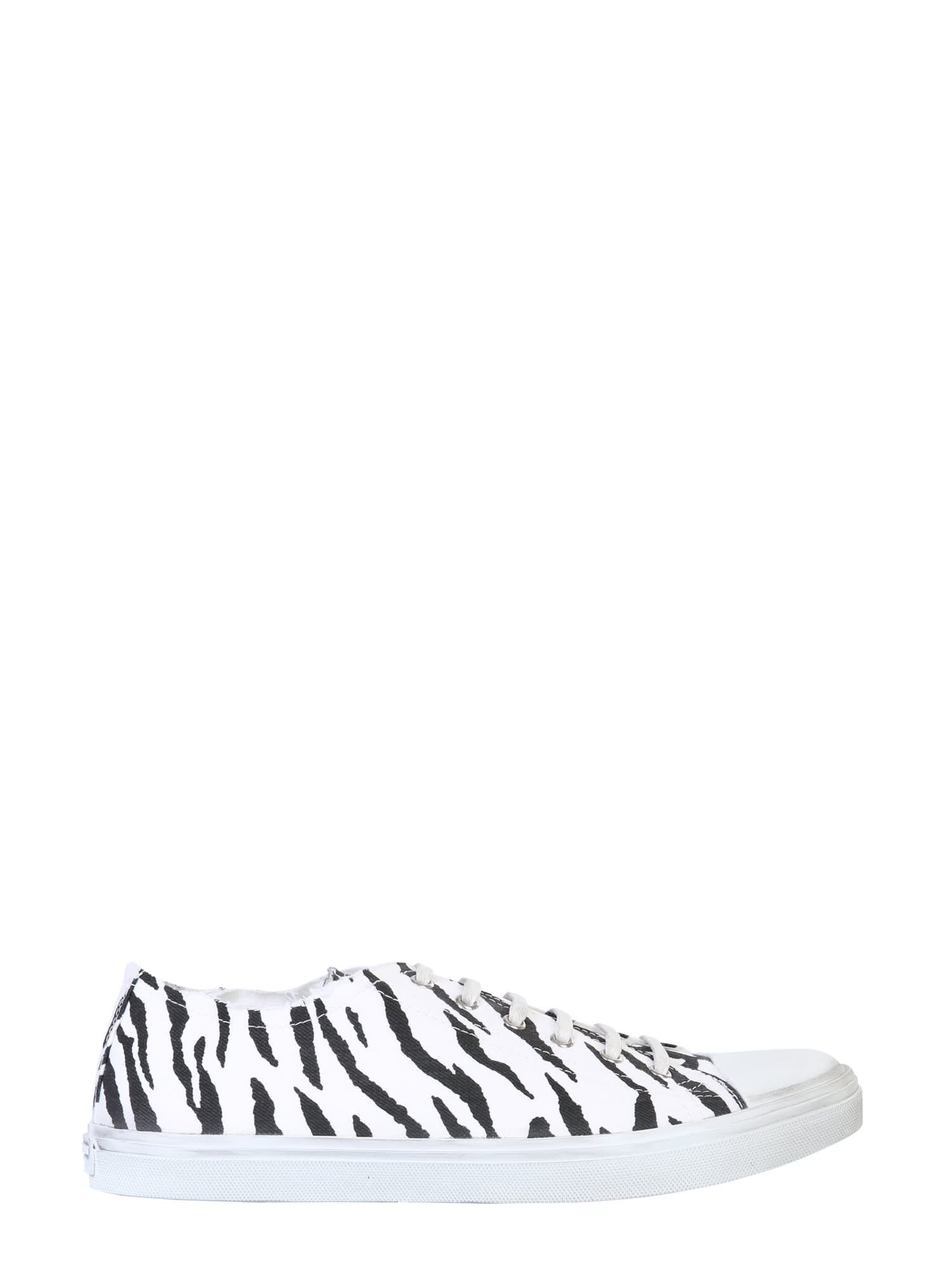 Saint Laurent Zebra Print Low-top Sneakers
