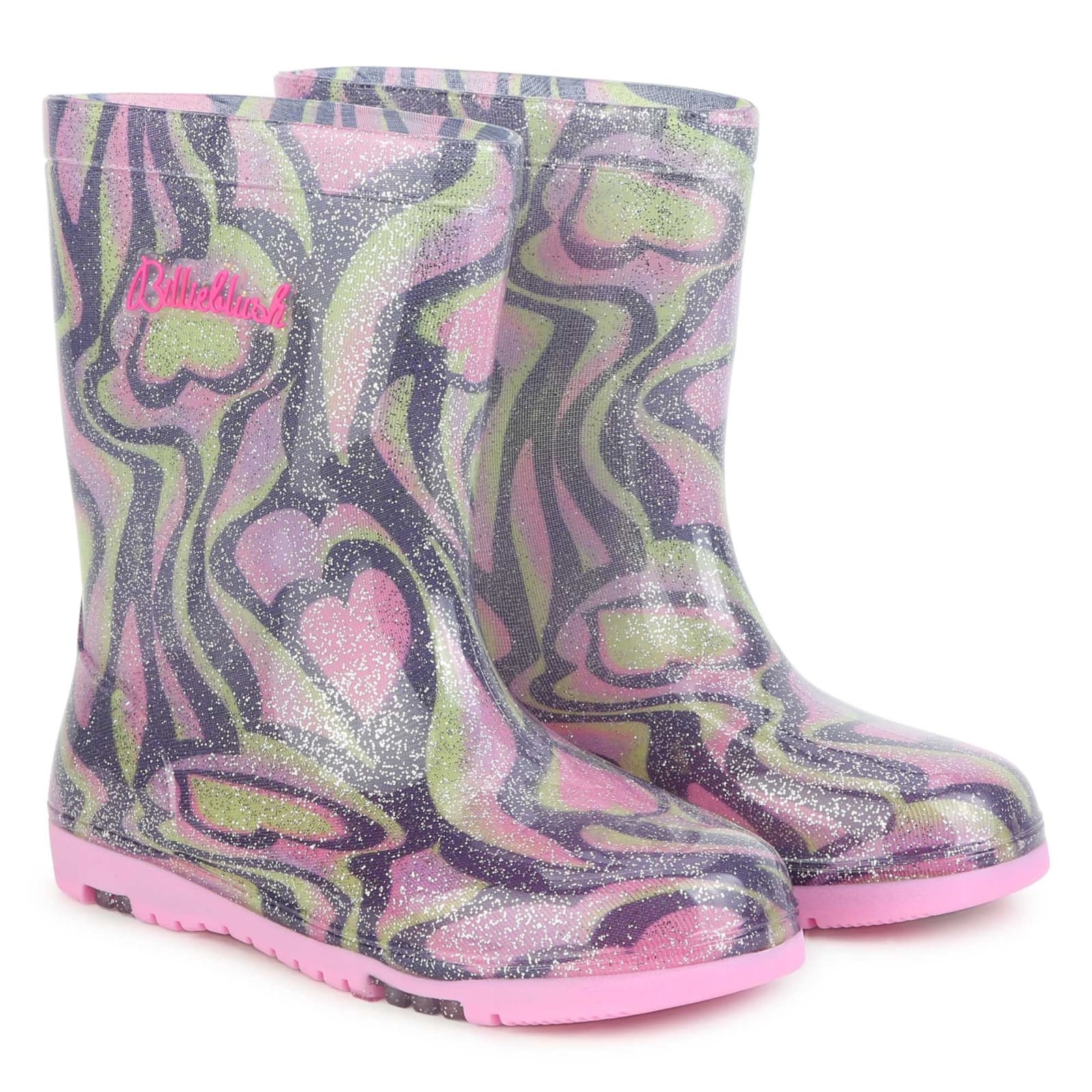 Shop Billieblush Boots With Print In Blue