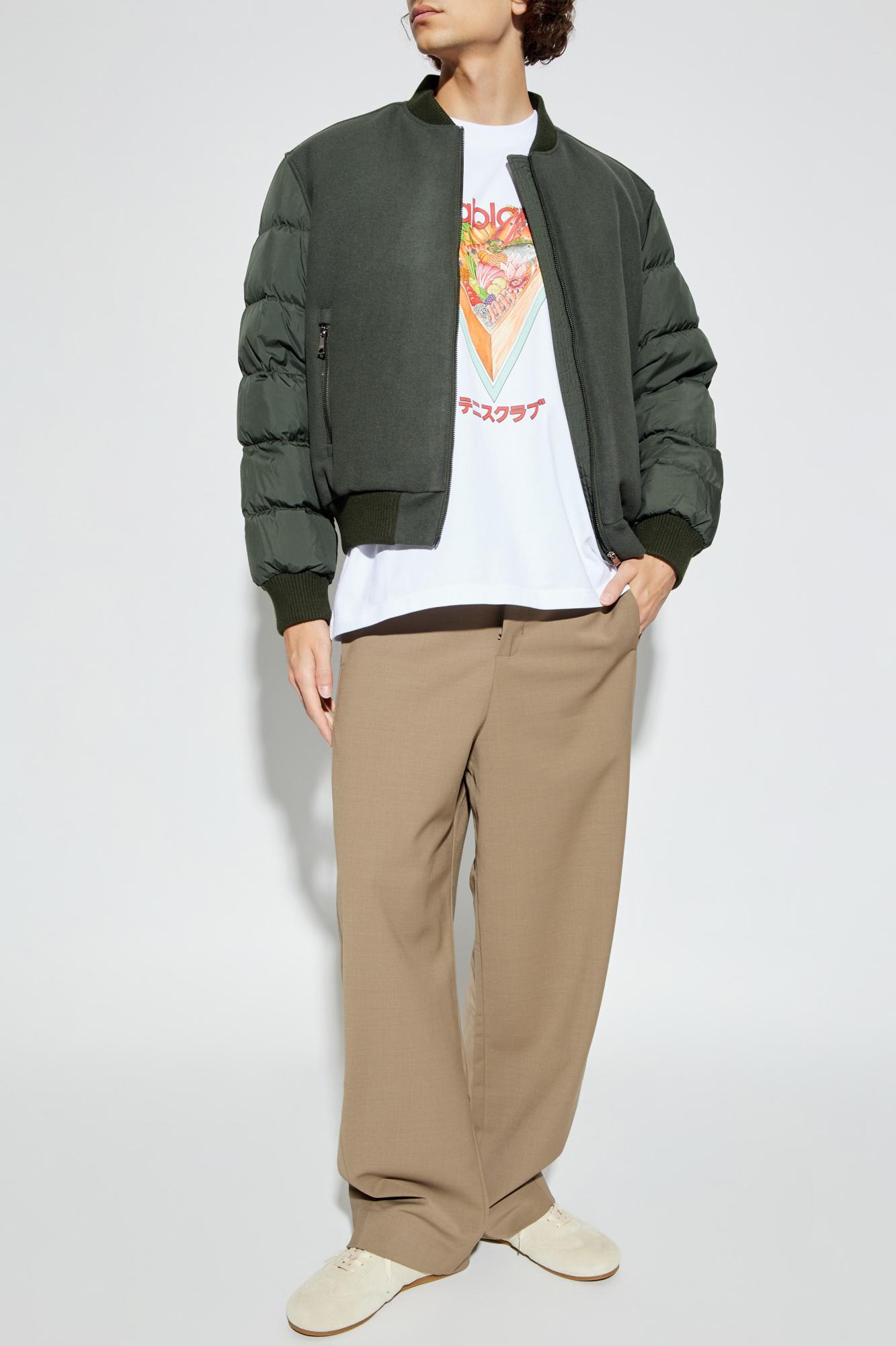 Casablanca Mens Tennis Club Icon Regular-fit Graphic-print Cotton T-shirt In Blue