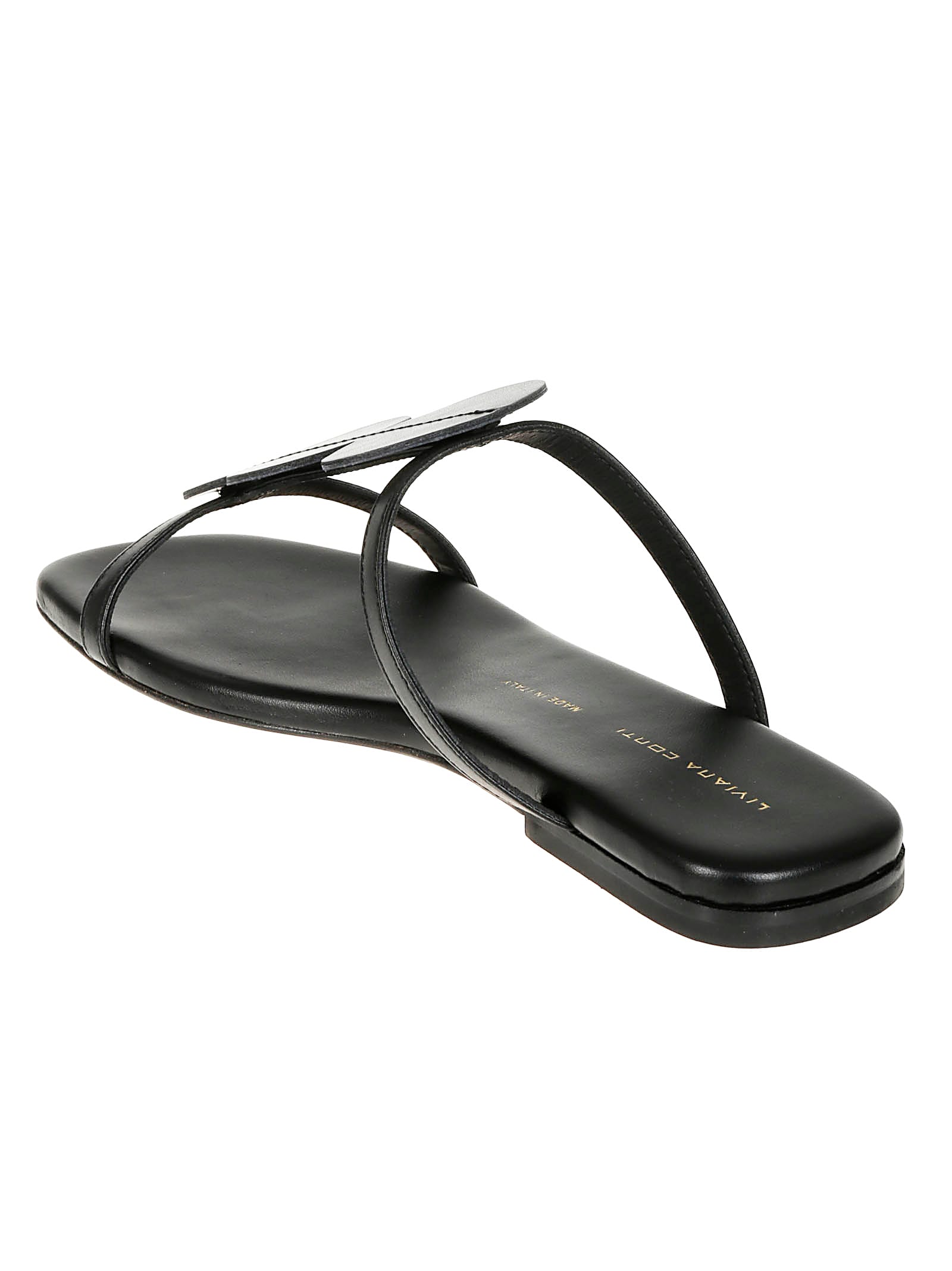 Liviana Conti Flat Mules Dots In Nero