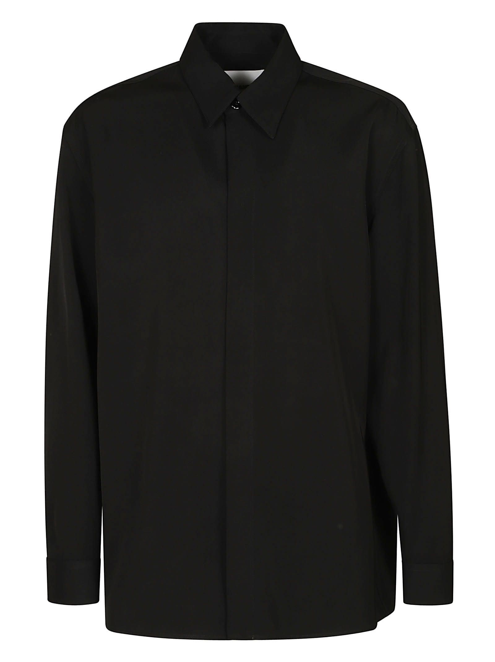Jil Sander Plain Oversized Shirt In Black