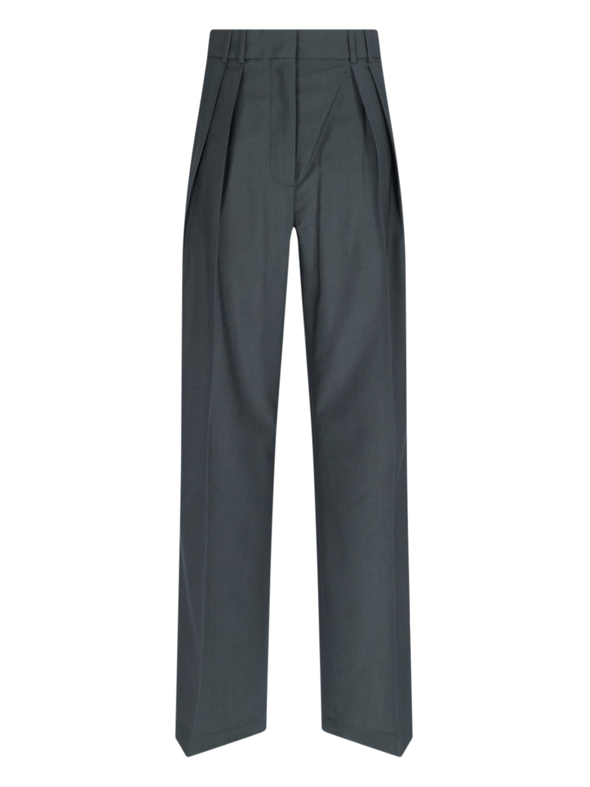 Shop Rohe Tailored Trousers In Green