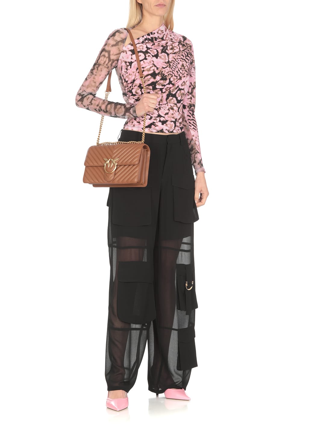 Pinko Bag Love One Classic In Brown