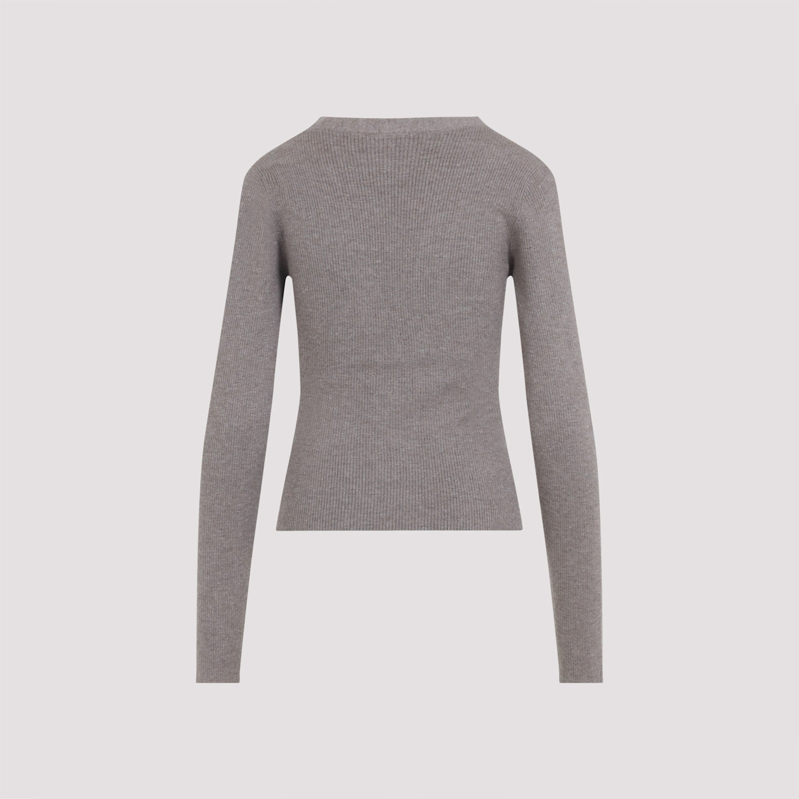 Brunello Cucinelli Women's Lurex Cardigan In Gray