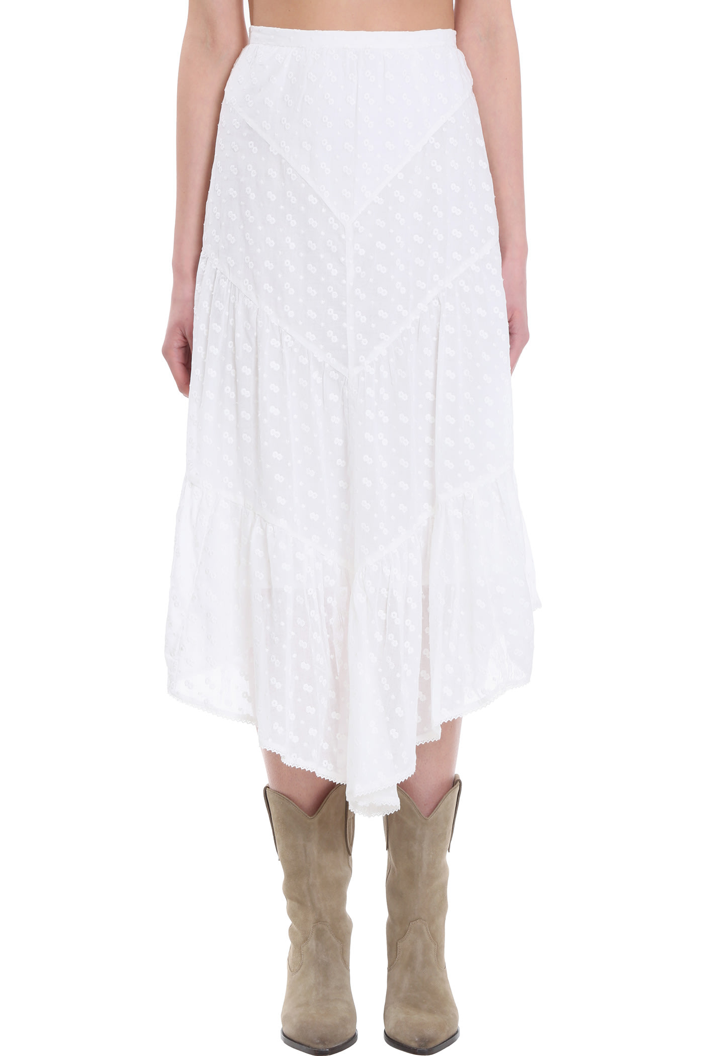 Isabel Marant Étoile Skirt In White Cotton