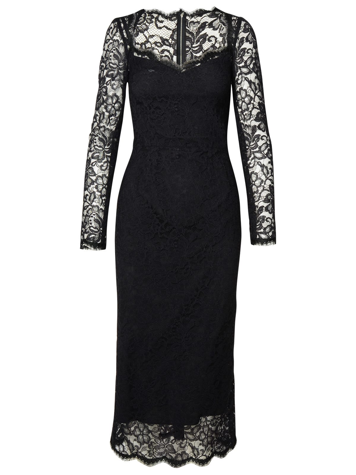 Shop Dolce & Gabbana Black Polyamide Dress