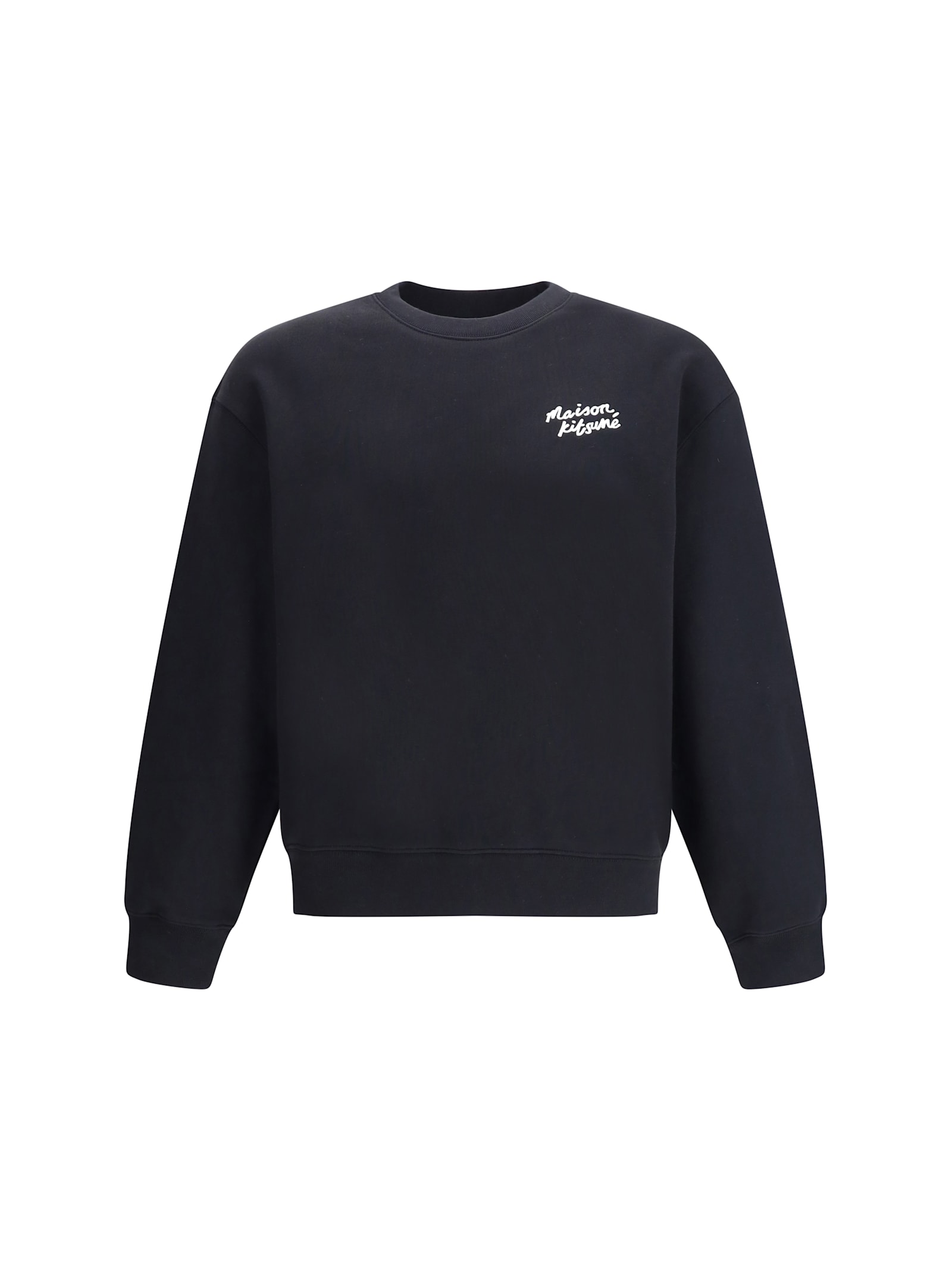 Maison Kitsuné Maison Kitsune Handwriting Comfort Sweatshirt In Black