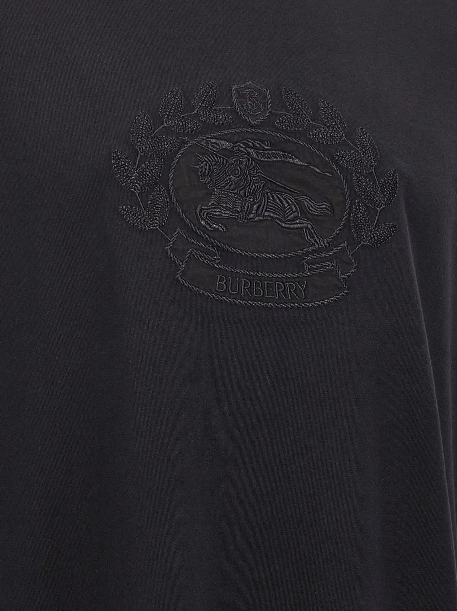 BURBERRY LOGO EMBROIDERY T-SHIRT 