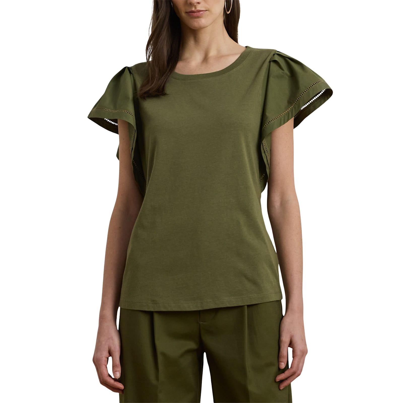 Ralph Lauren Bresha Short Sleeve T Shirt In Olive Grove