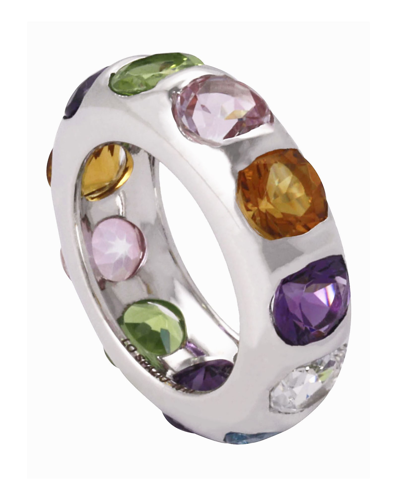 Shop Lo Spazio Jewelry Lo Spazio Primavera Ring In Multicolor
