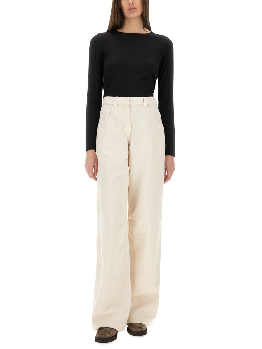 Brunello Cucinelli Cashmere-silk-blend Sweater In Black