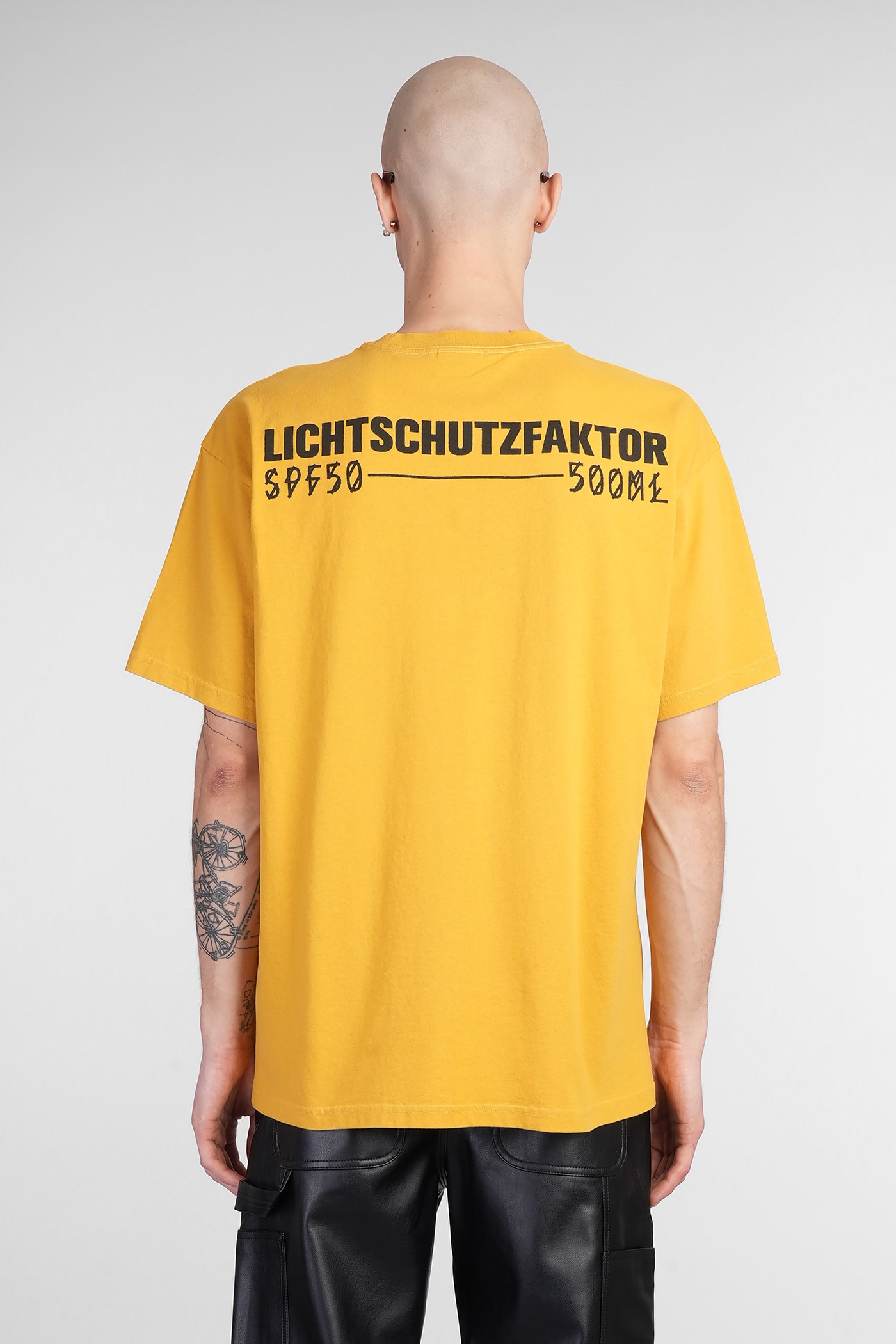 44 Label Group Printed T-shirt In Yellow