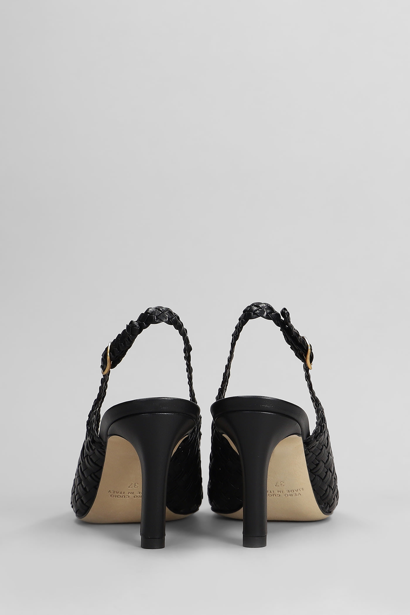 Shop Lella Baldi Pumps In Black Leather