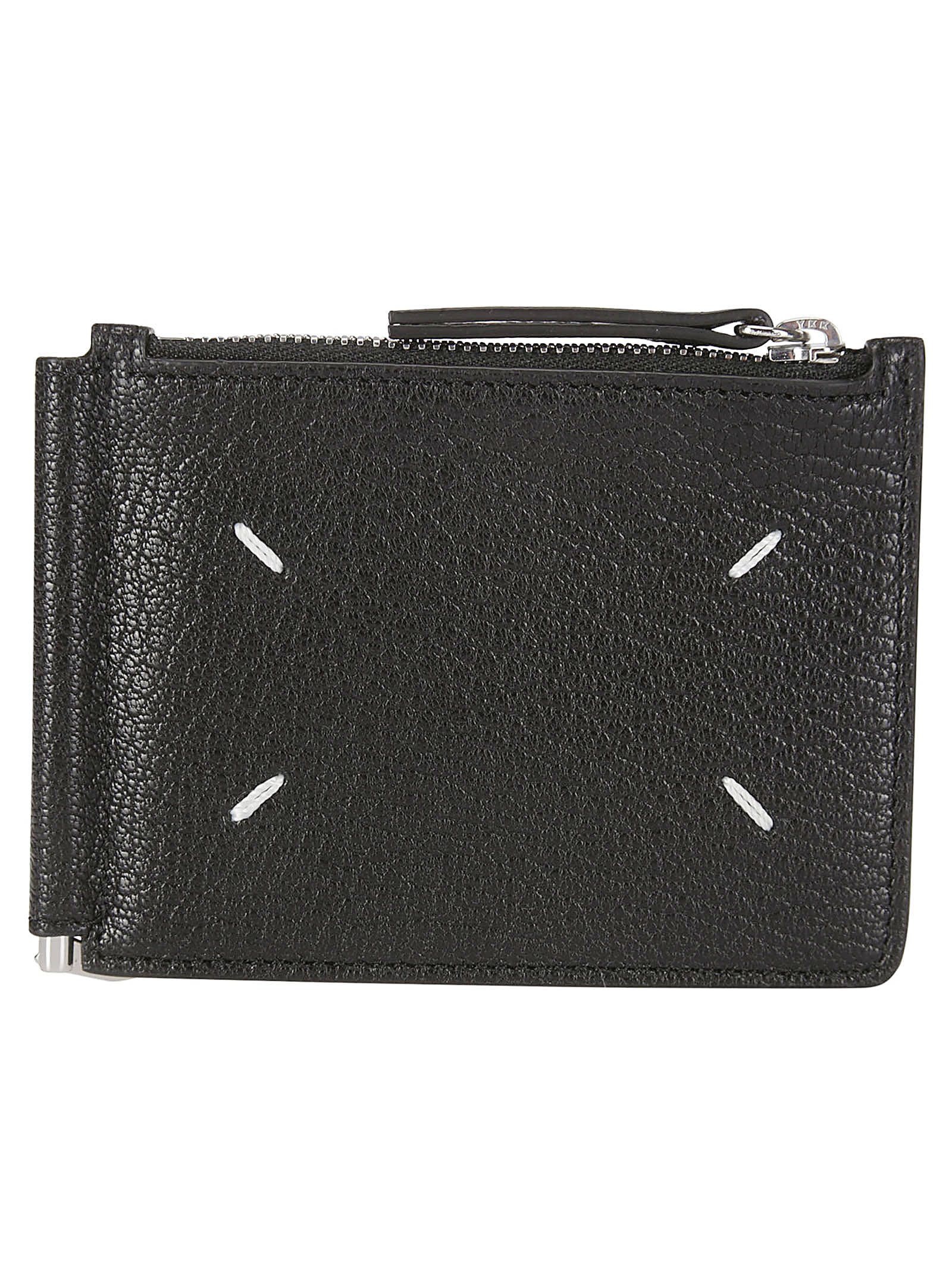 Shop Maison Margiela Wallet Slim 2 Pincer In Black