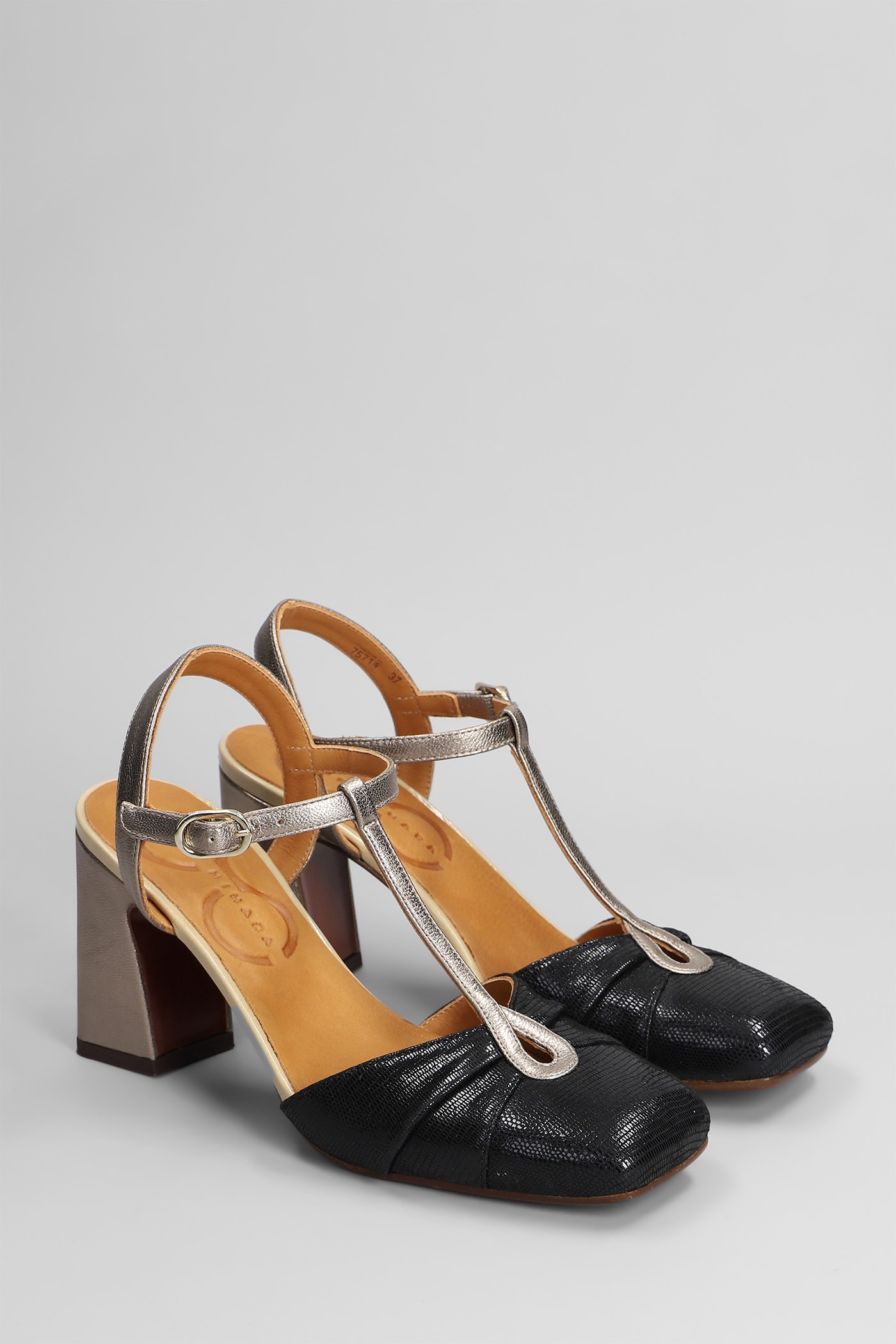 Chie Mihara Obaga 46 Pumps In Black Leather In Black