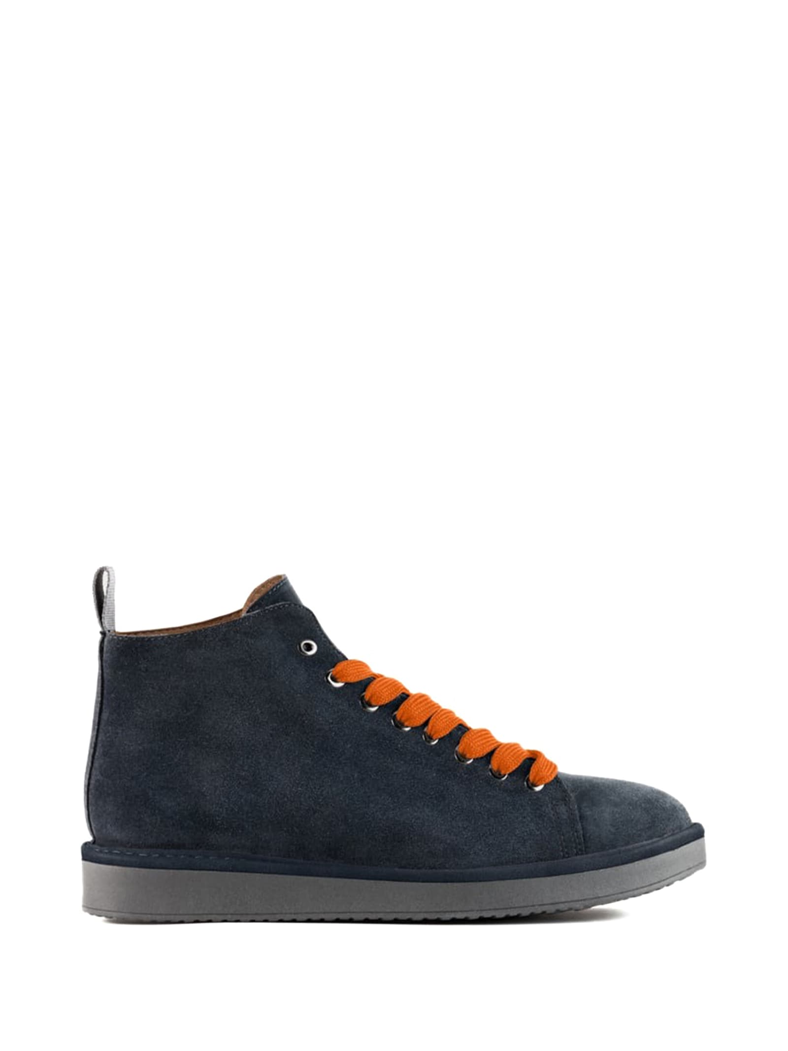 P01 Cobalt Mens Ankle Boot In Suede