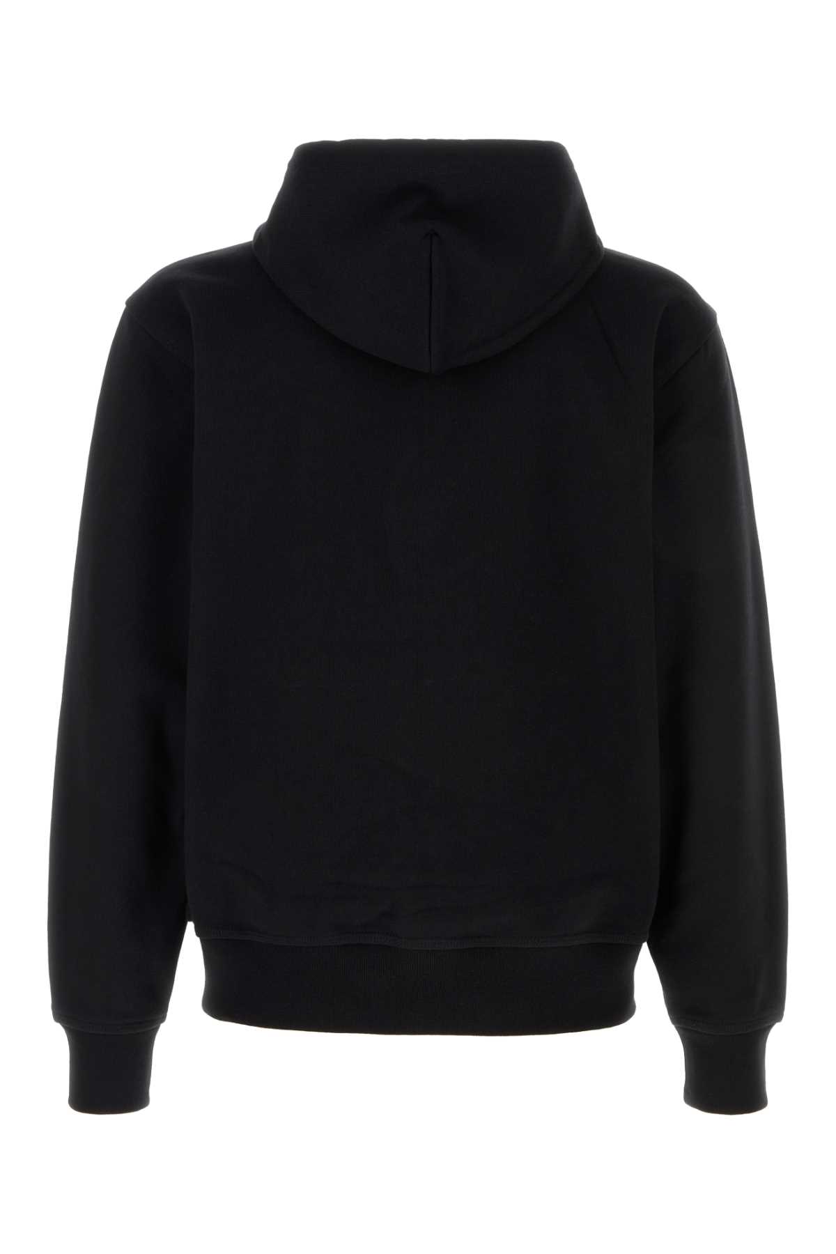 Burberry Classic Zip-up Black Sweatshirt With Pocket Design