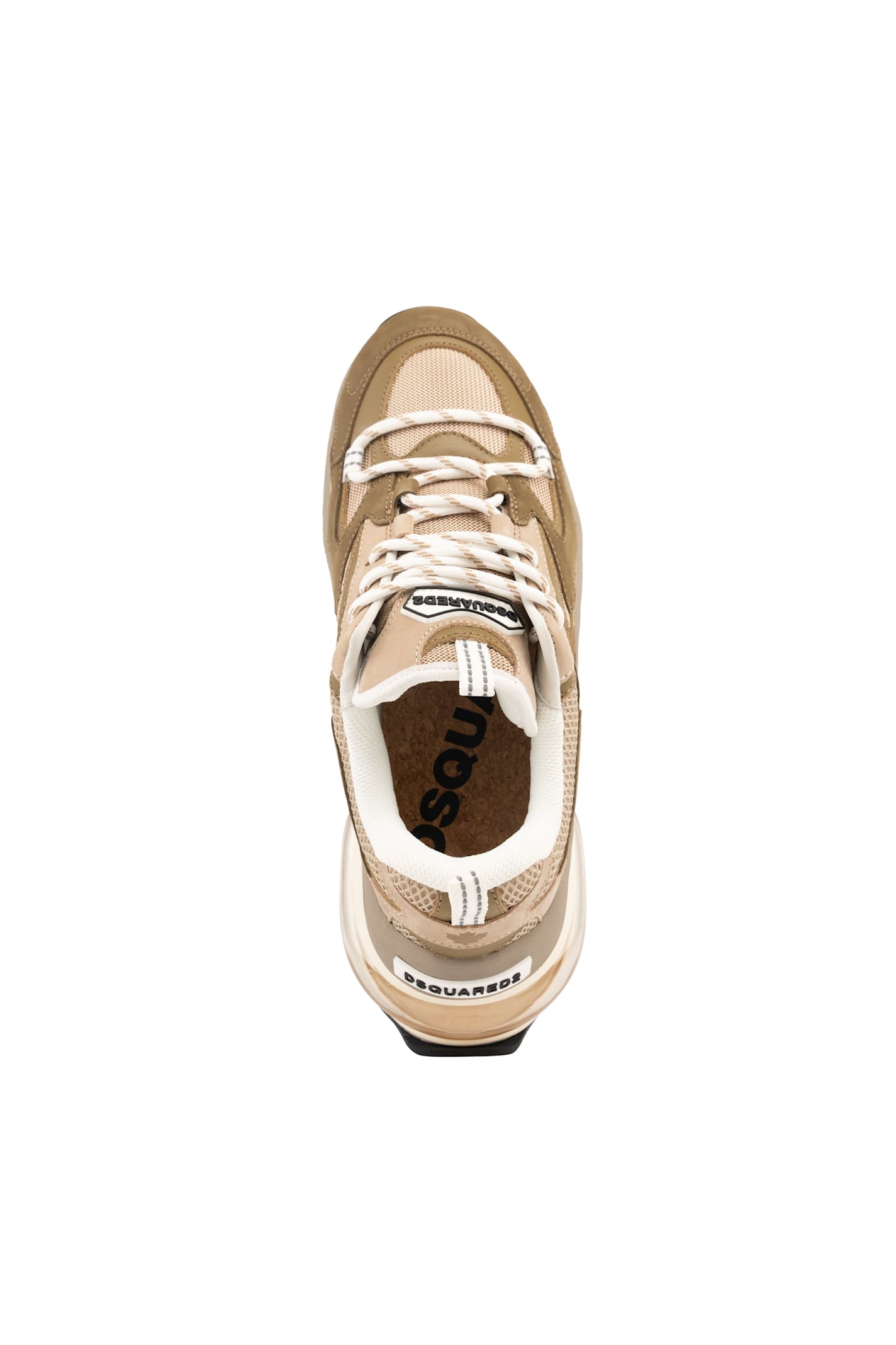 Shop Dsquared2 Bubble Sneakers Chocolate In Militare