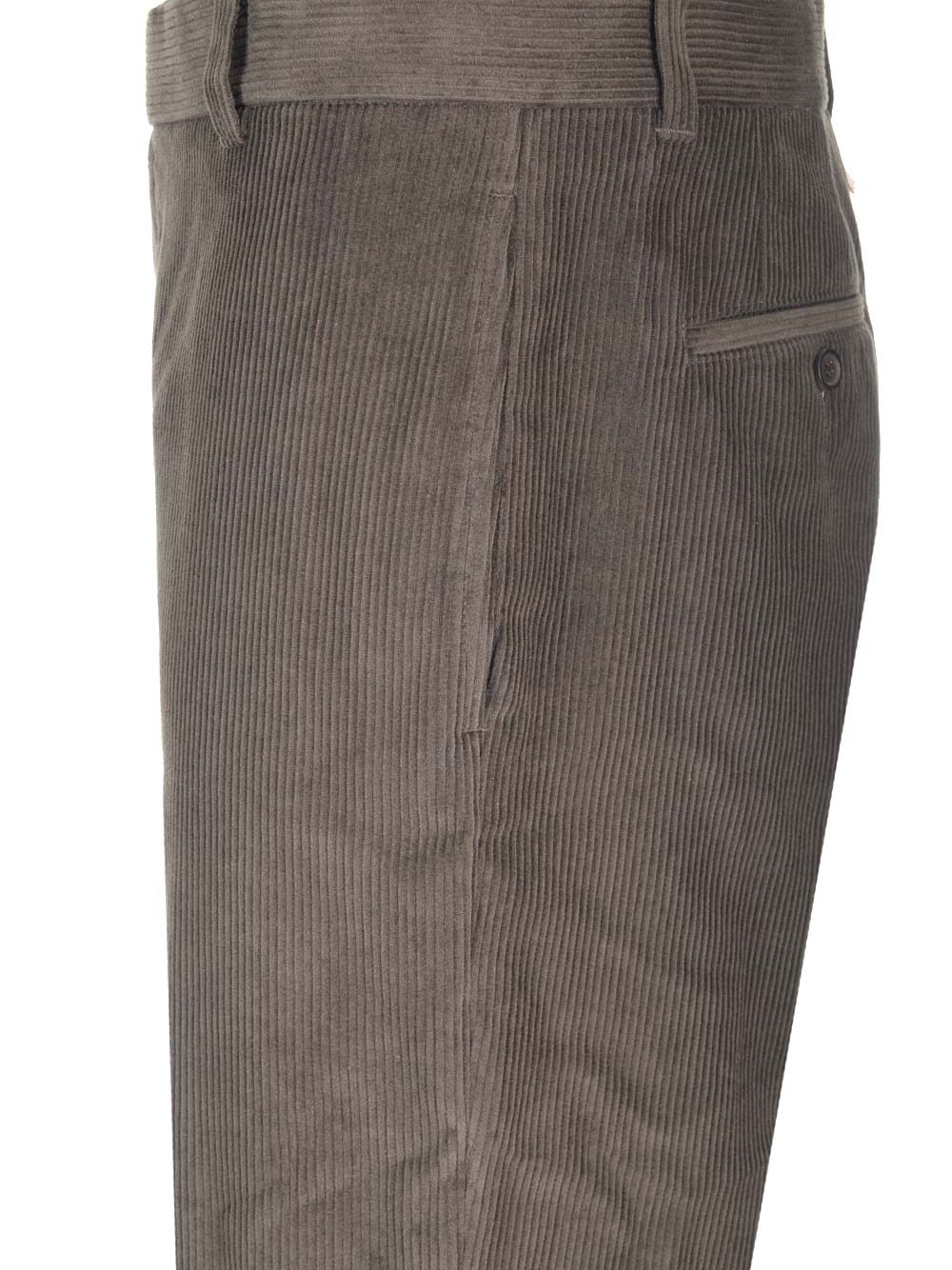 Shop Thom Browne Corduroy Cropped Trousers In Brown