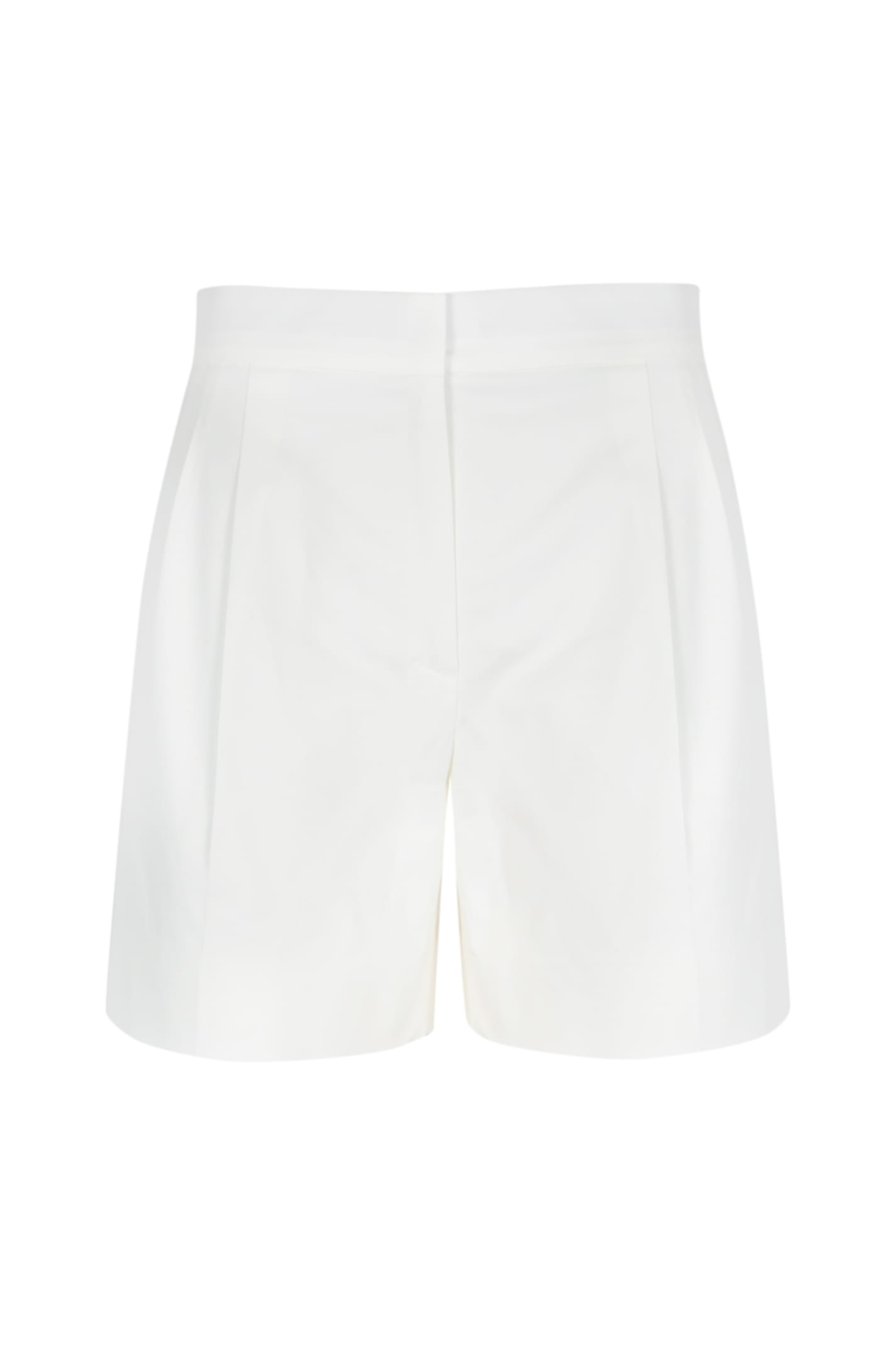Shop Max Mara White Adria Cotton Shorts