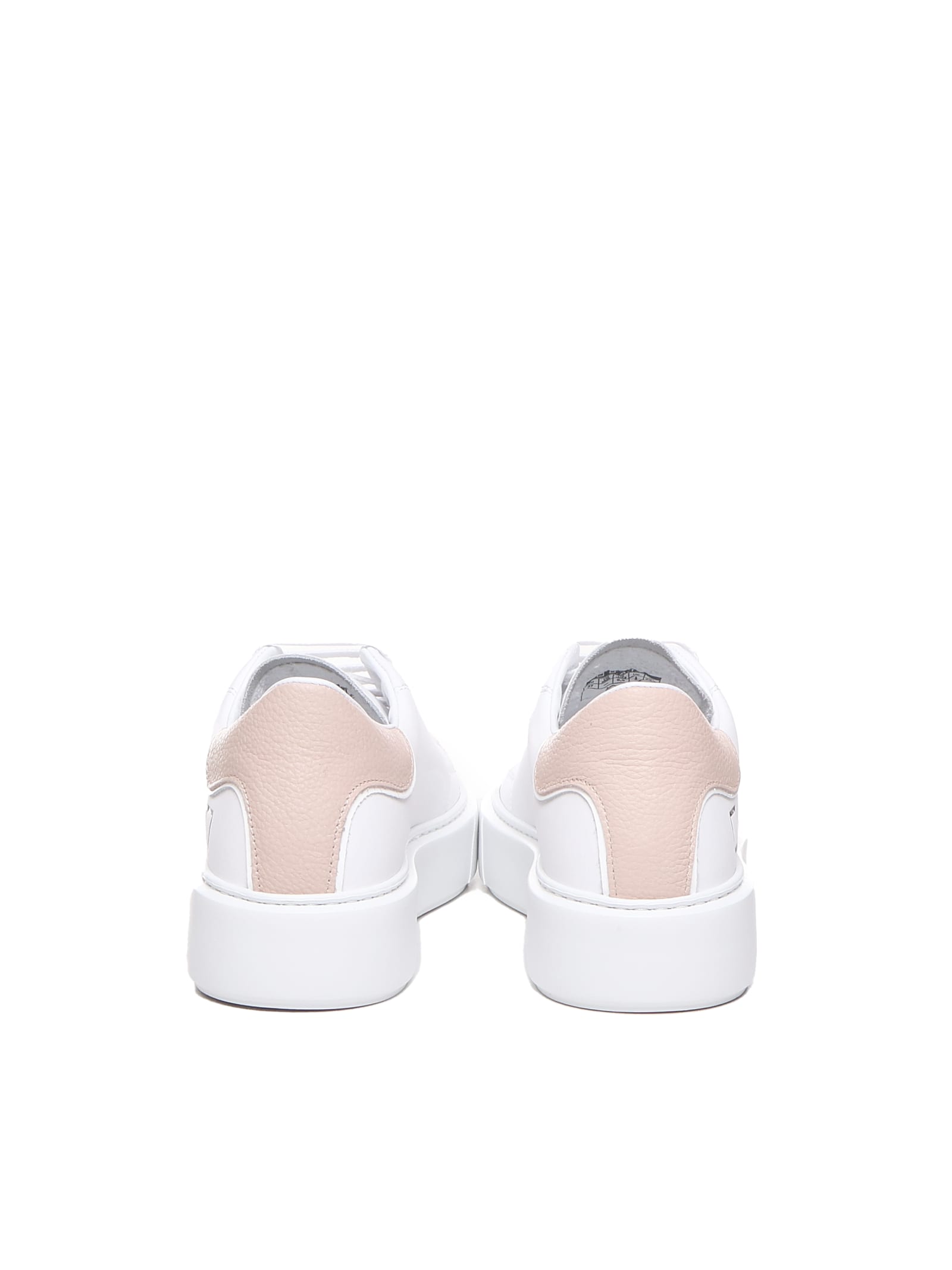 Shop Date Sfera Basic Sneakers In White-pink