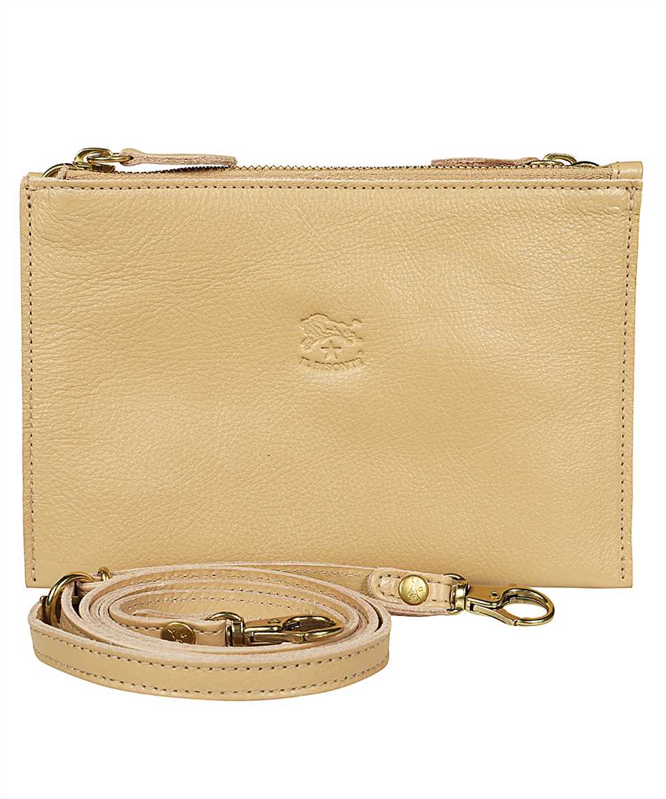 Il Bisonte Leather Clutch In Sand