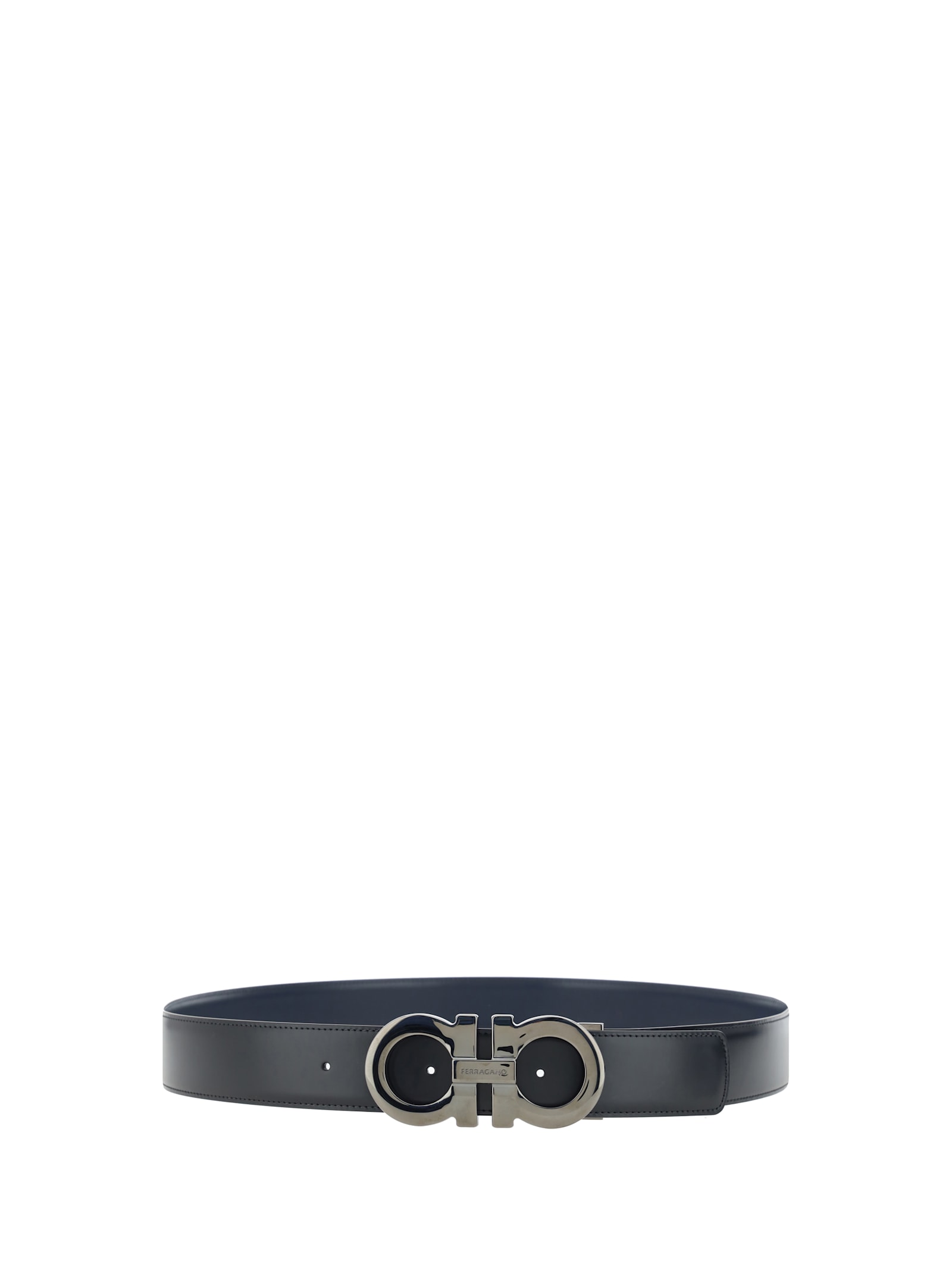 Shop Ferragamo Reversible Belt In Black