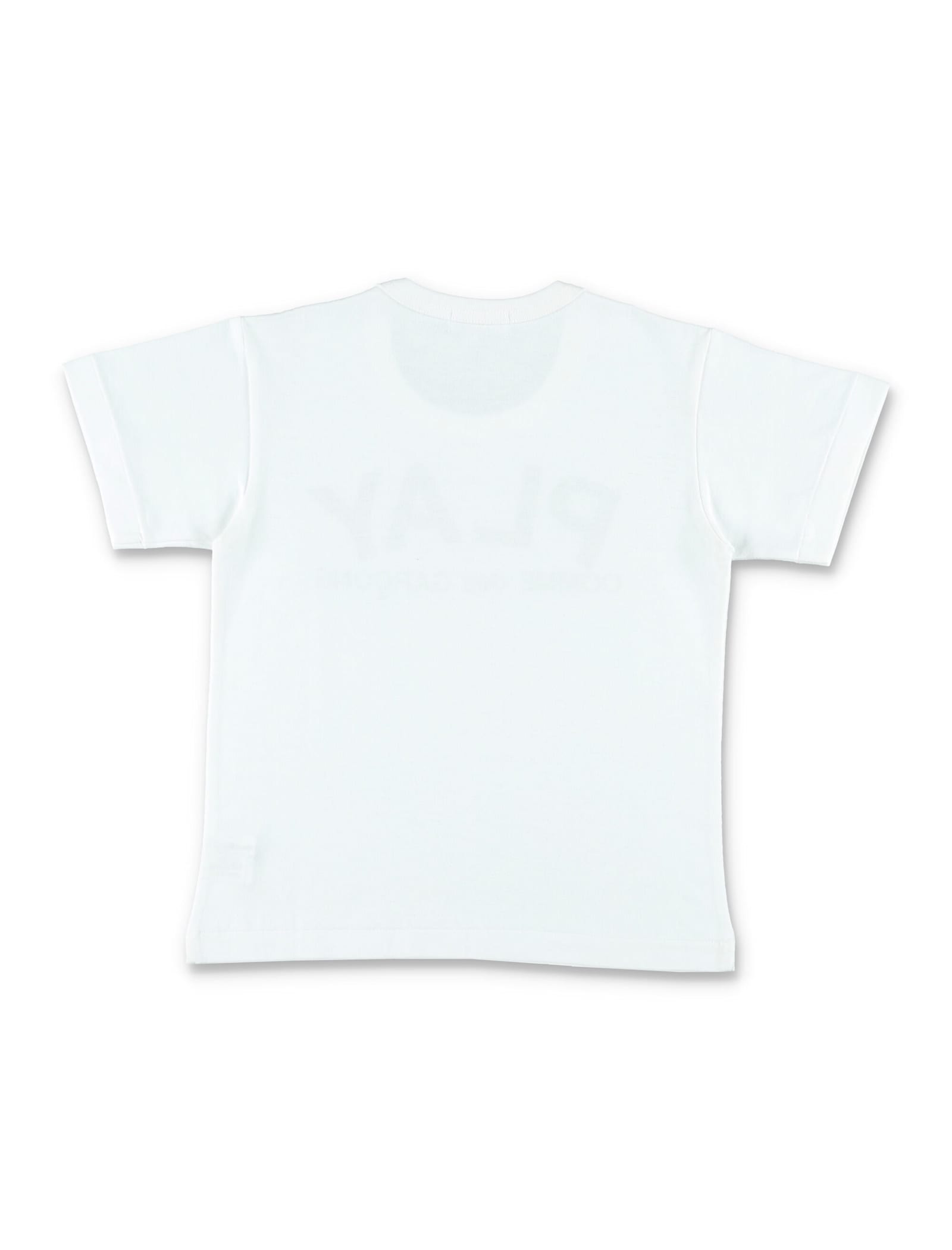 Comme Des Garçons Play Kid - Logo T-shirt In White