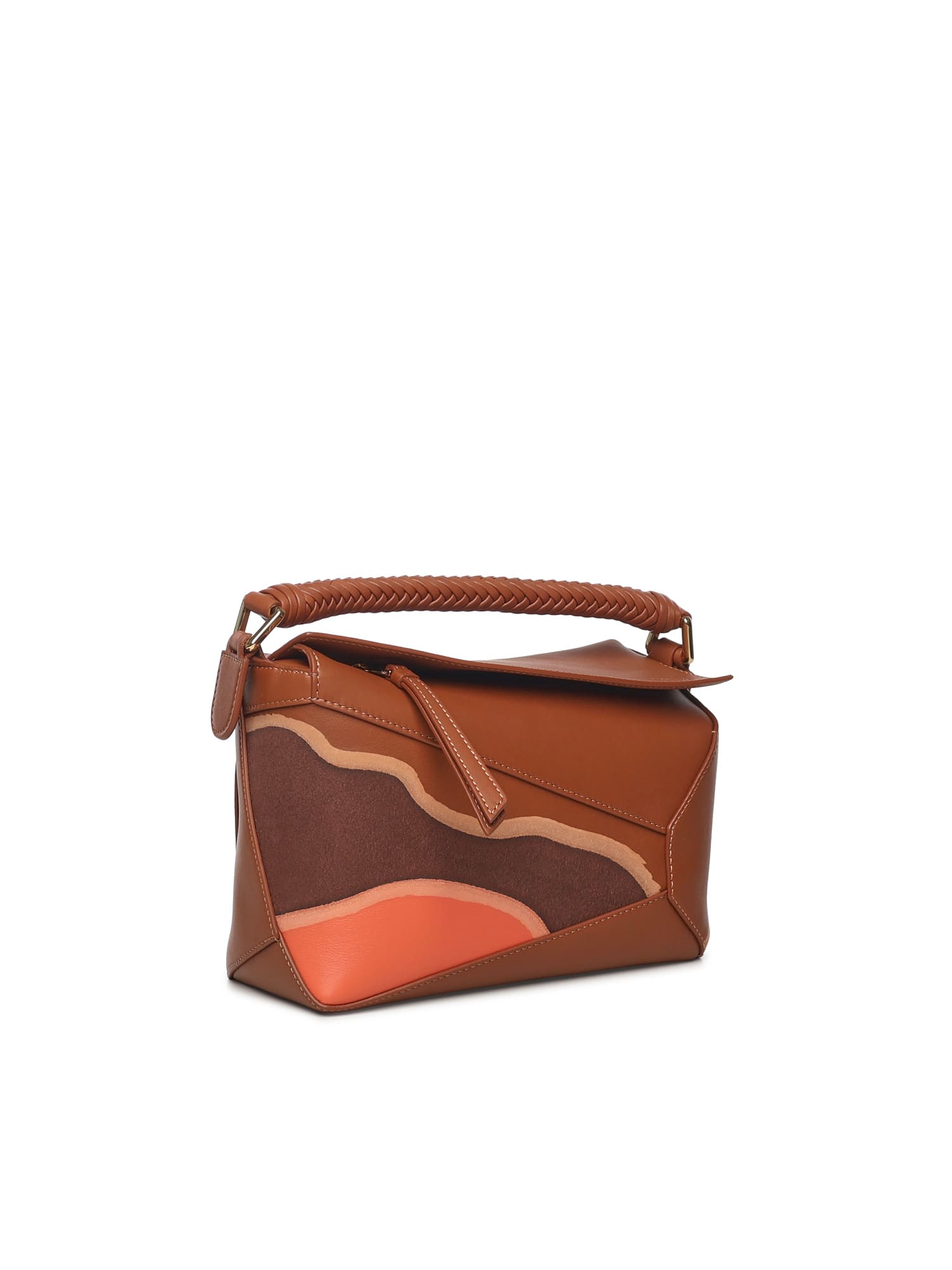 Loewe Small Puzzle Edge Landscape Bag In Multi
