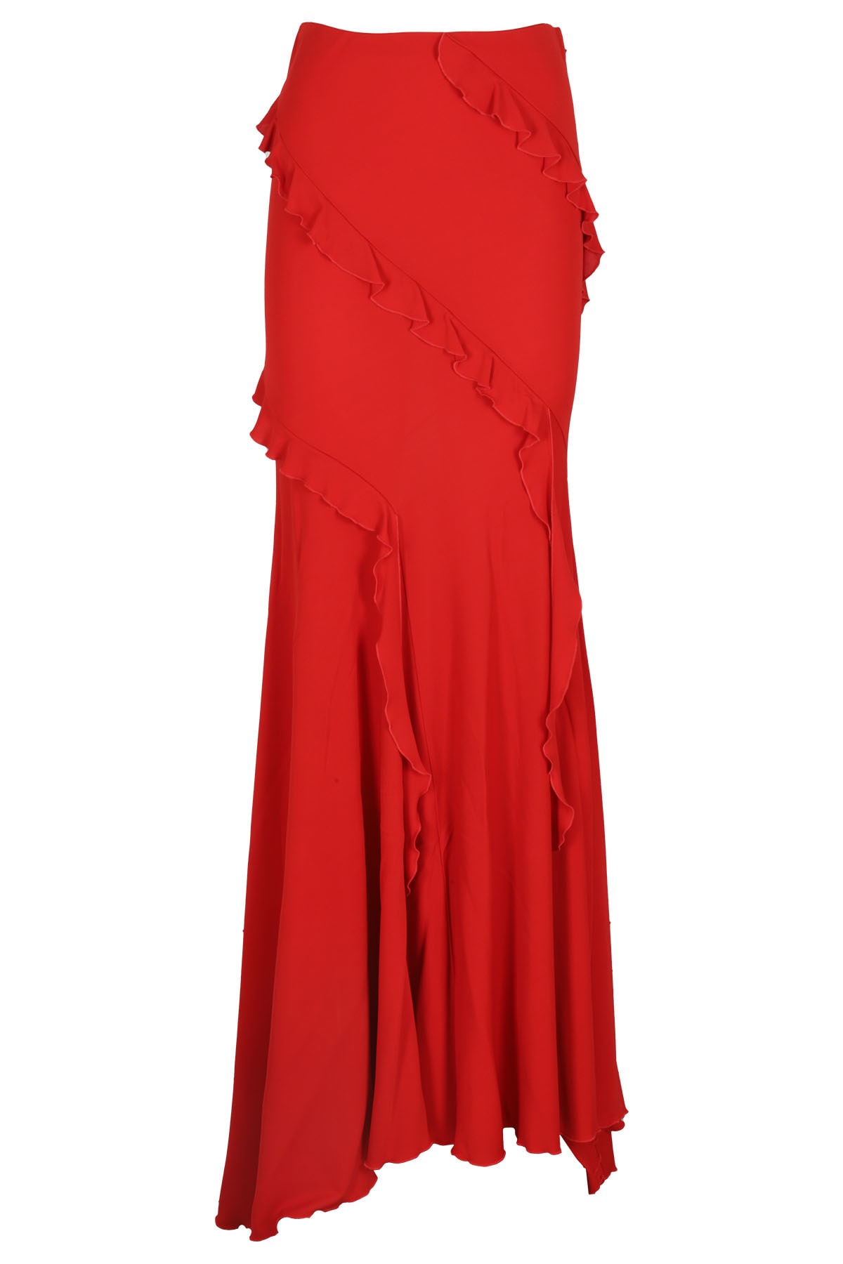 Blumarine Maxirock Aus Jersey In Lipstick Red
